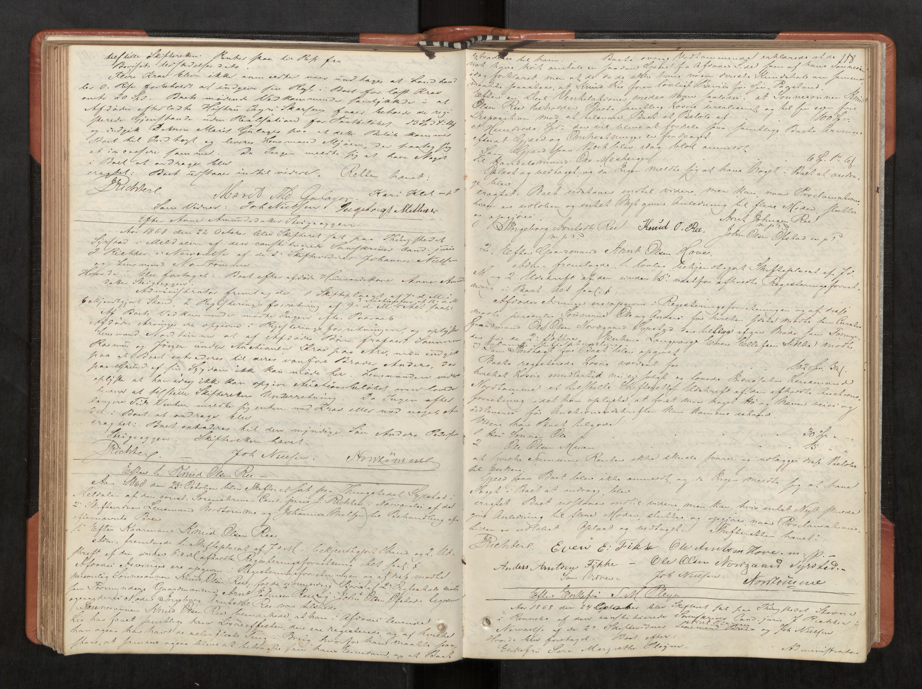 Orkdal sorenskriveri, AV/SAT-A-4169/1/3/3B/L0005: Skiftebehandlingsprotokoll, 1860-1876, s. 118
