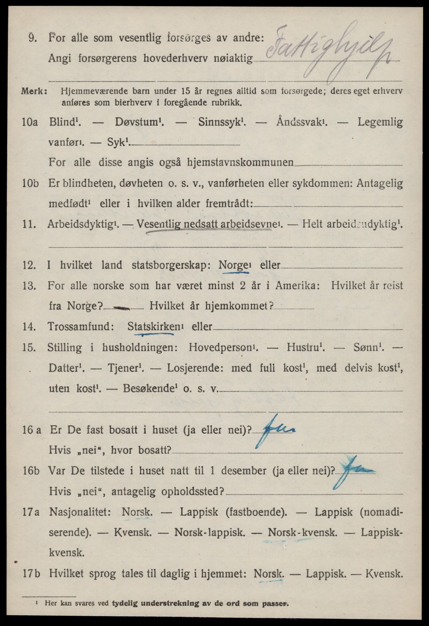SAT, Folketelling 1920 for 1630 Å herred, 1920, s. 2203