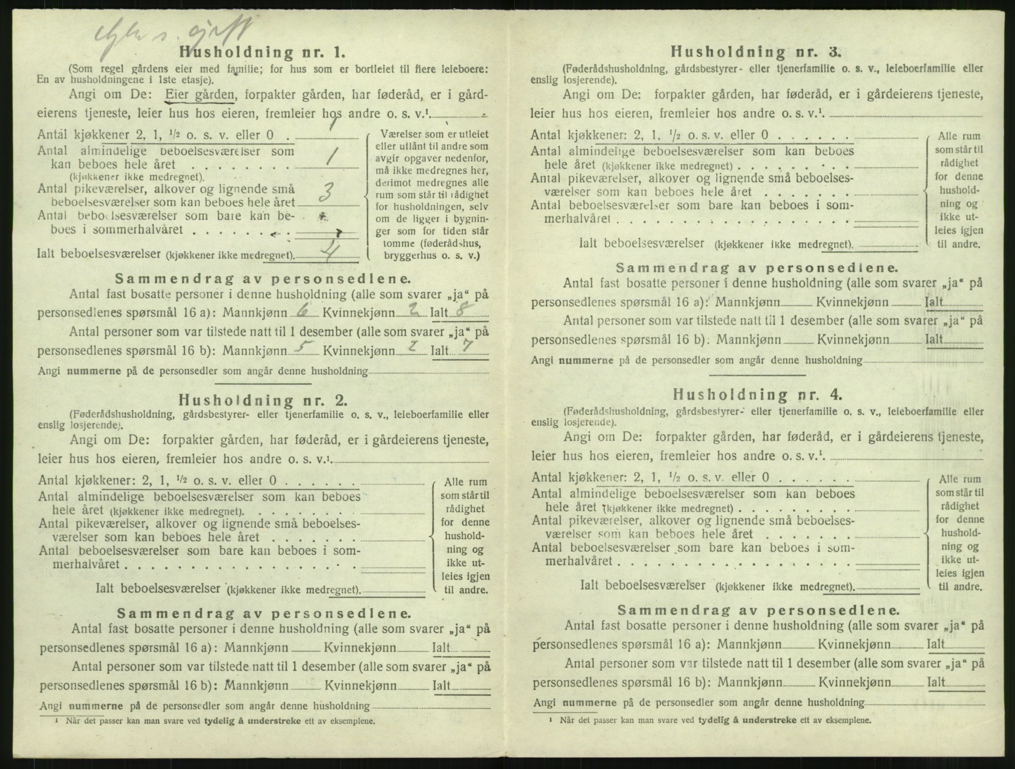 SAT, Folketelling 1920 for 1862 Borge herred, 1920, s. 284