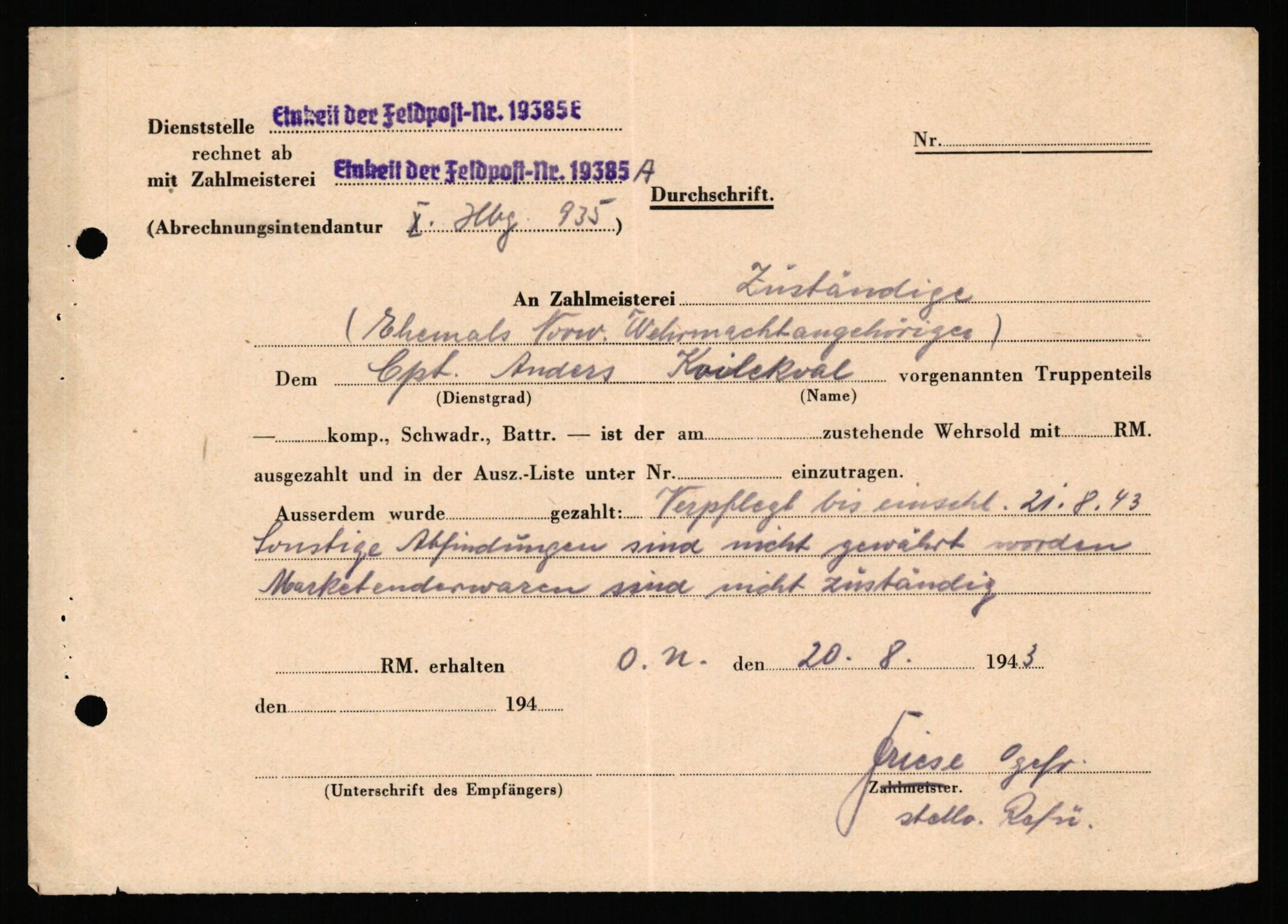 Forsvaret, Forsvarets krigshistoriske avdeling, AV/RA-RAFA-2017/Y/Yf/L0201: II-C-11-2102  -  Norske offiserer i krigsfangenskap, 1940-1945, s. 169