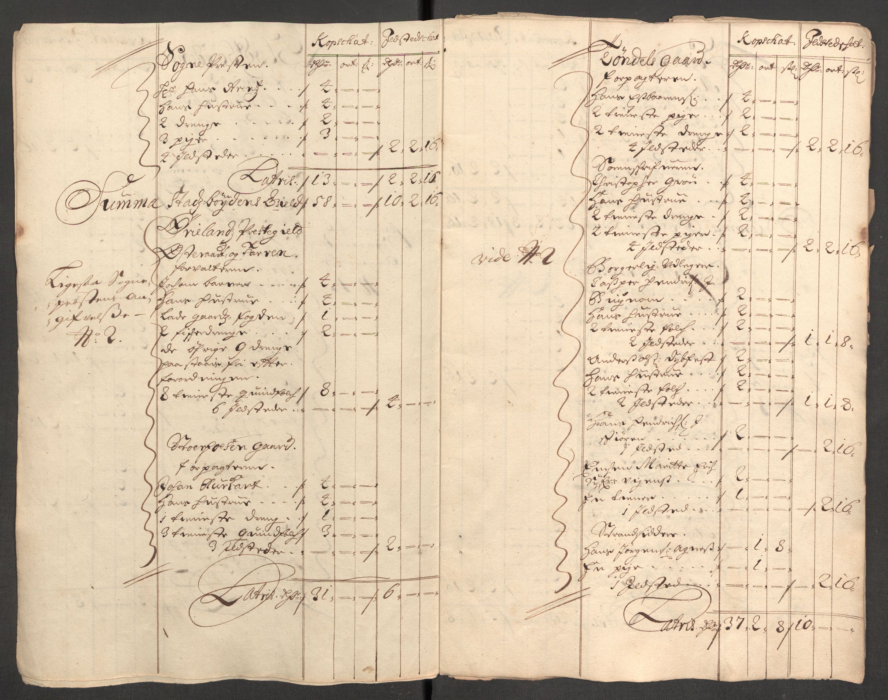 Rentekammeret inntil 1814, Reviderte regnskaper, Fogderegnskap, RA/EA-4092/R57/L3853: Fogderegnskap Fosen, 1698-1699, s. 383
