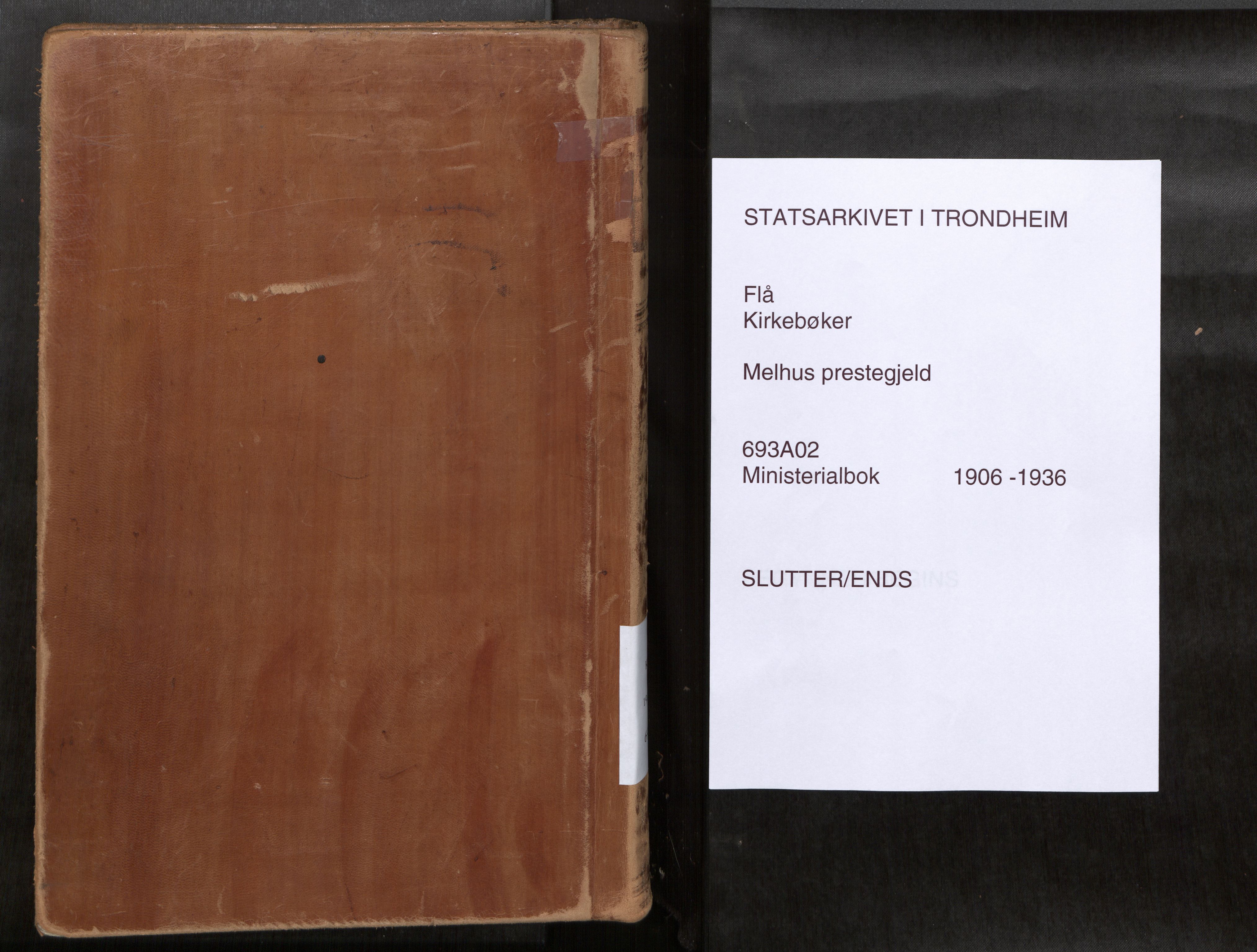 Ministerialprotokoller, klokkerbøker og fødselsregistre - Sør-Trøndelag, SAT/A-1456/693/L1119b: Ministerialbok nr. 693A02, 1906-1936