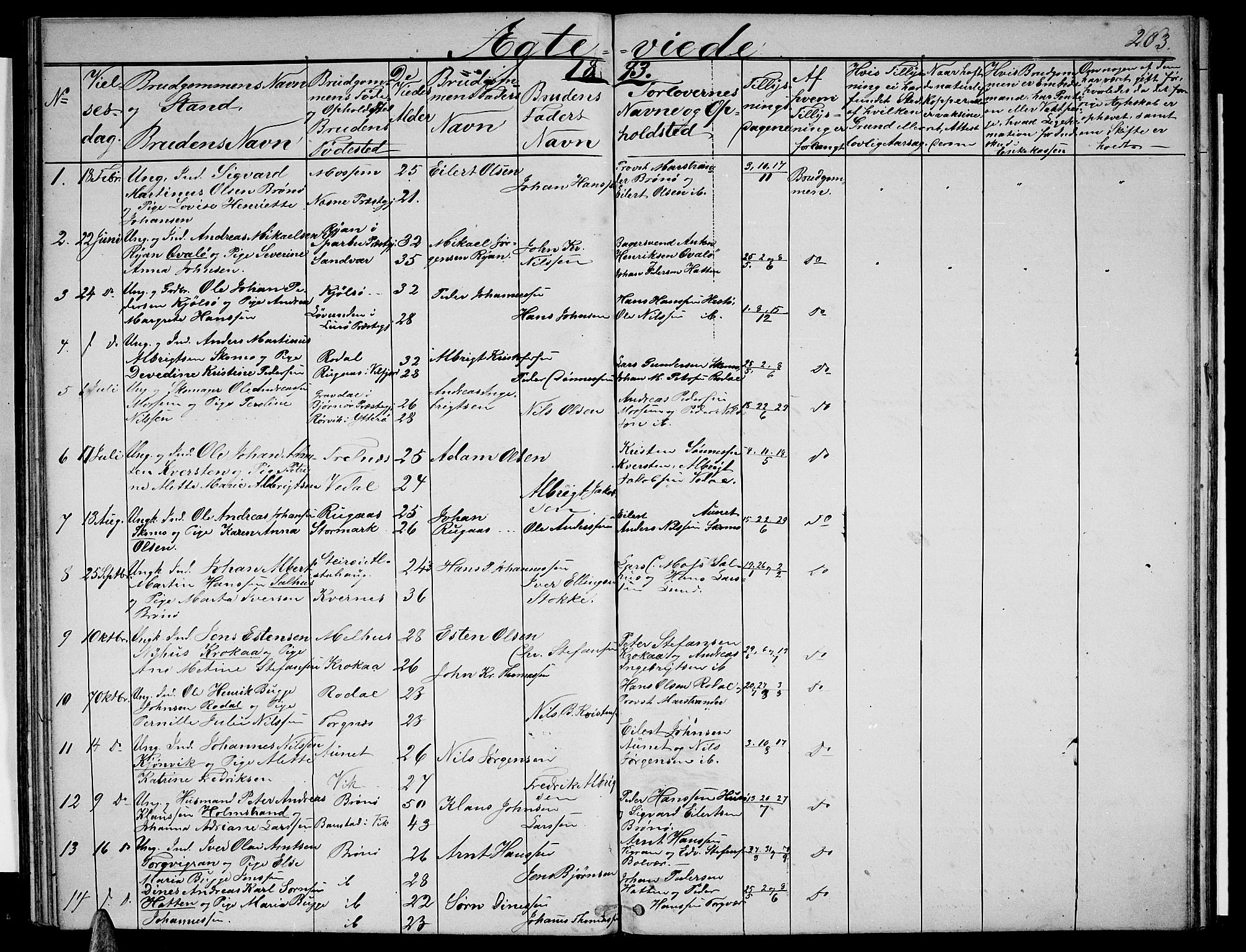 Ministerialprotokoller, klokkerbøker og fødselsregistre - Nordland, AV/SAT-A-1459/813/L0212: Klokkerbok nr. 813C04, 1864-1886, s. 203