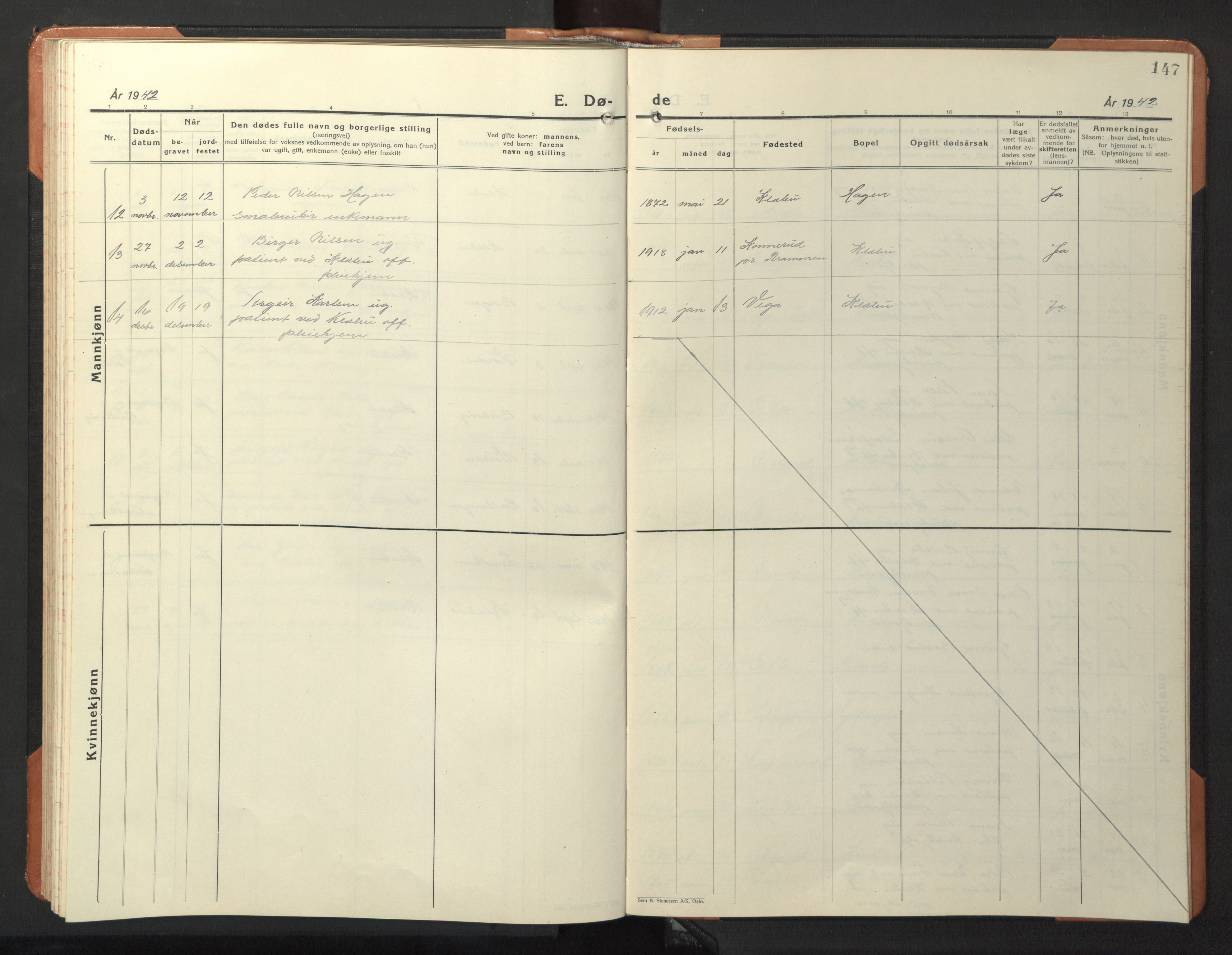 Ministerialprotokoller, klokkerbøker og fødselsregistre - Sør-Trøndelag, AV/SAT-A-1456/618/L0454: Klokkerbok nr. 618C05, 1926-1946, s. 147