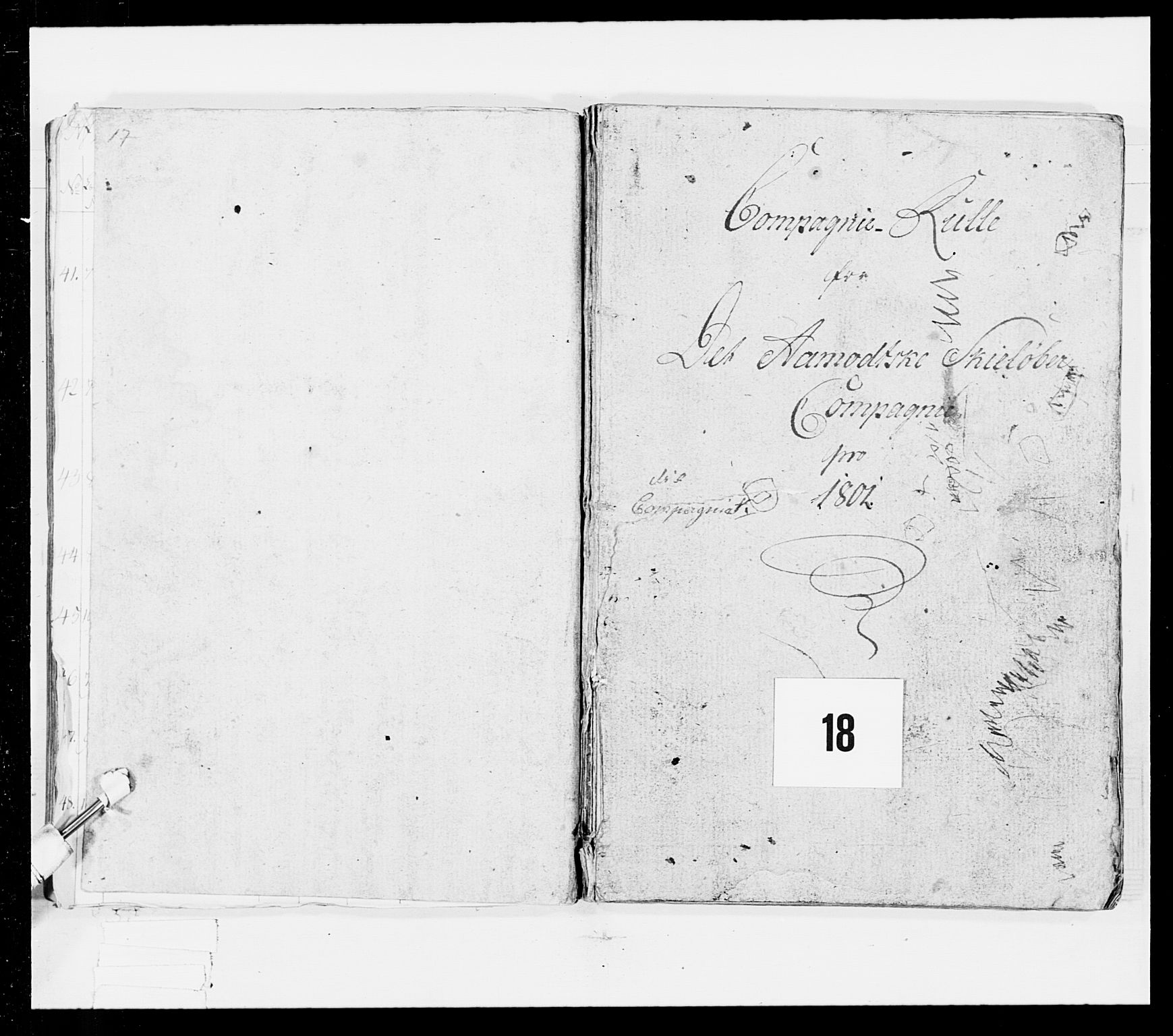 Generalitets- og kommissariatskollegiet, Det kongelige norske kommissariatskollegium, RA/EA-5420/E/Eh/L0025: Skiløperkompaniene, 1766-1803, s. 239