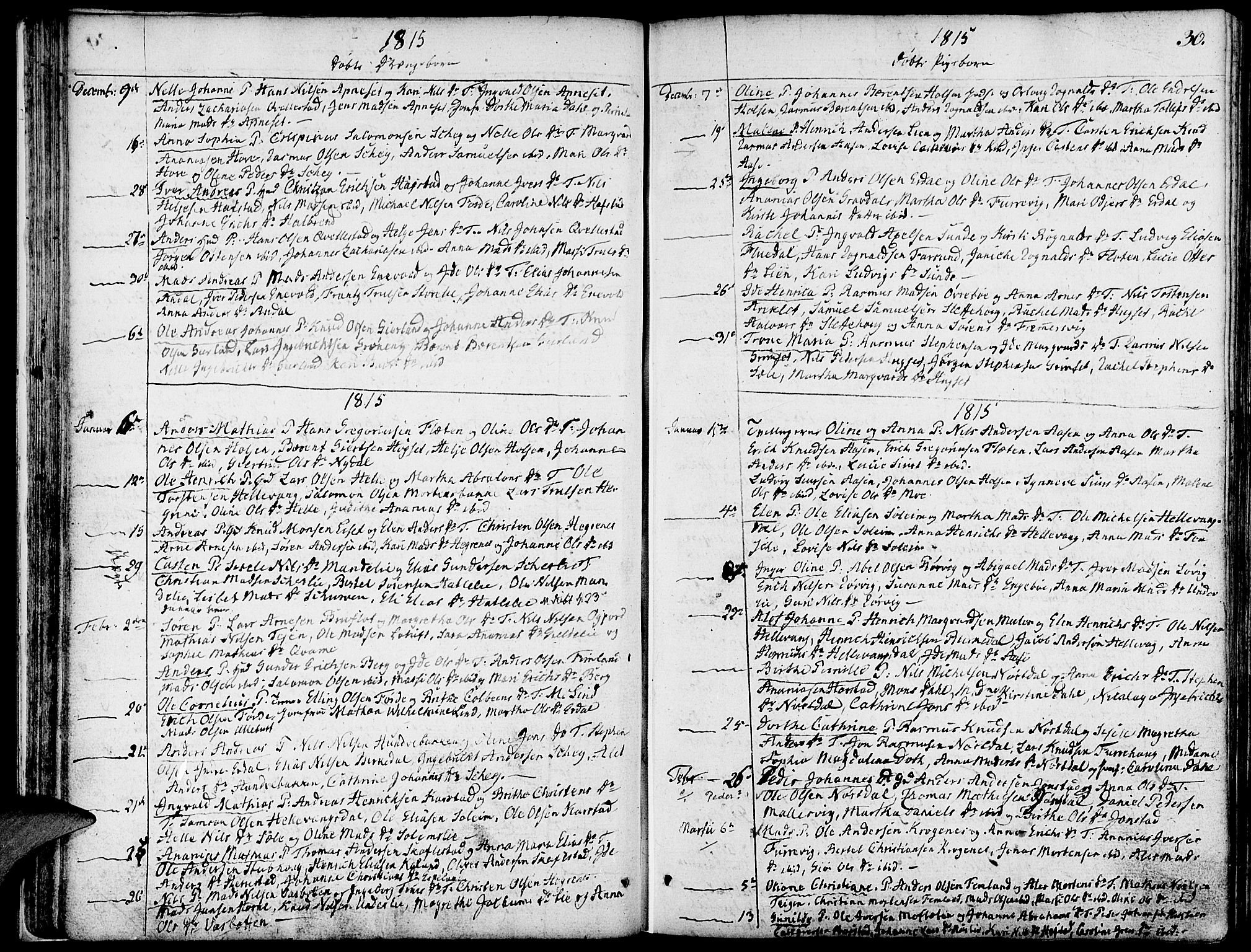 Førde sokneprestembete, AV/SAB-A-79901/H/Haa/Haaa/L0005: Ministerialbok nr. A 5, 1803-1821, s. 30