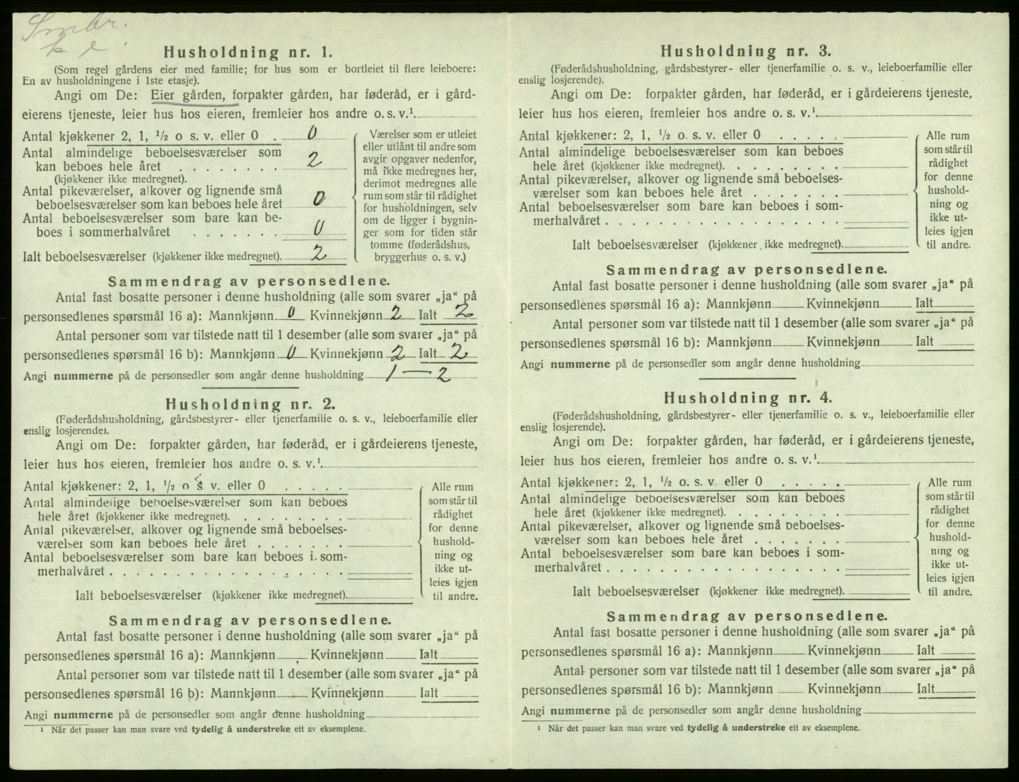 SAB, Folketelling 1920 for 1238 Kvam herred, 1920, s. 201