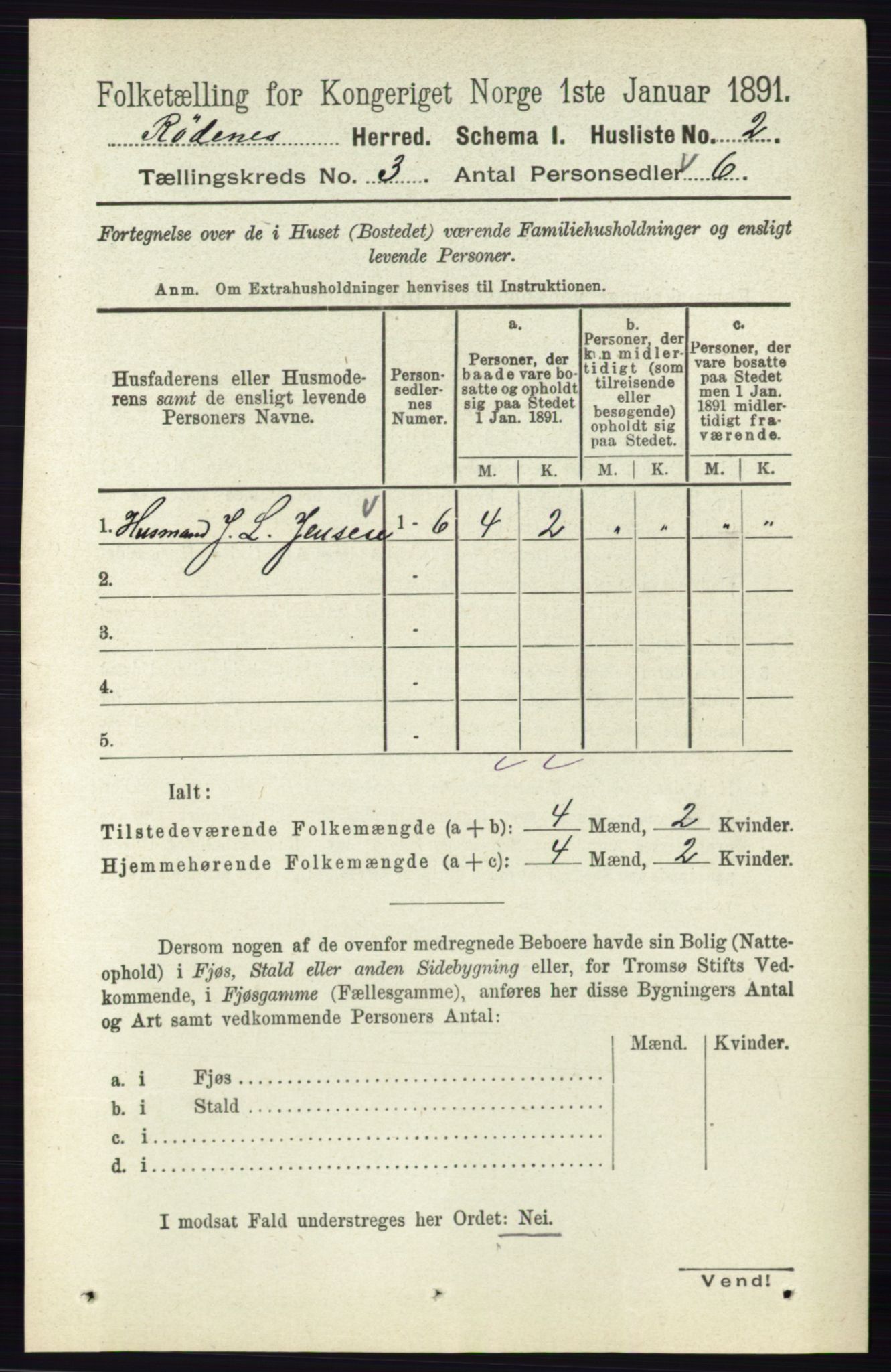 RA, Folketelling 1891 for 0120 Rødenes herred, 1891, s. 1128