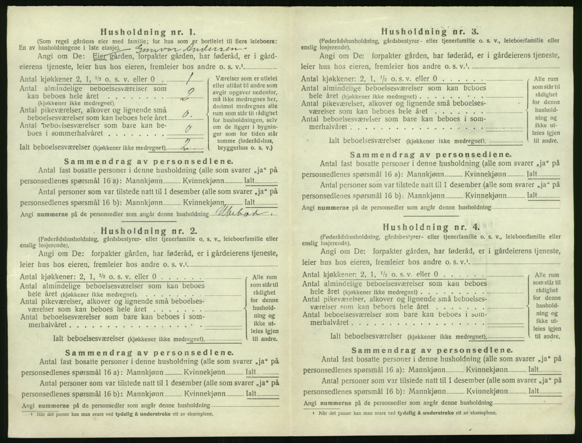 SAK, Folketelling 1920 for 0920 Øyestad herred, 1920, s. 881