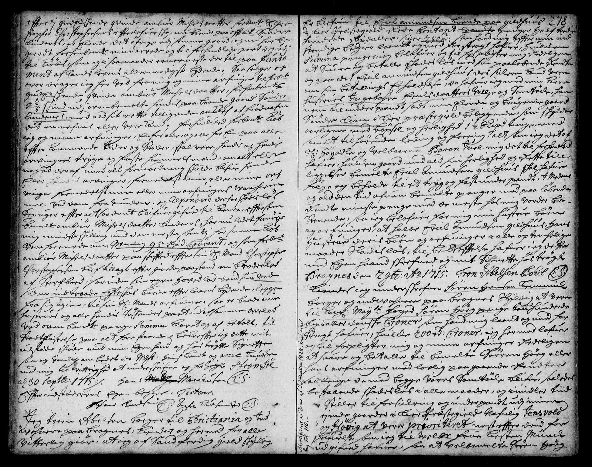 Lier, Røyken og Hurum sorenskriveri, AV/SAKO-A-89/G/Ga/Gaa/L0001: Pantebok nr. I, 1701-1725, s. 278