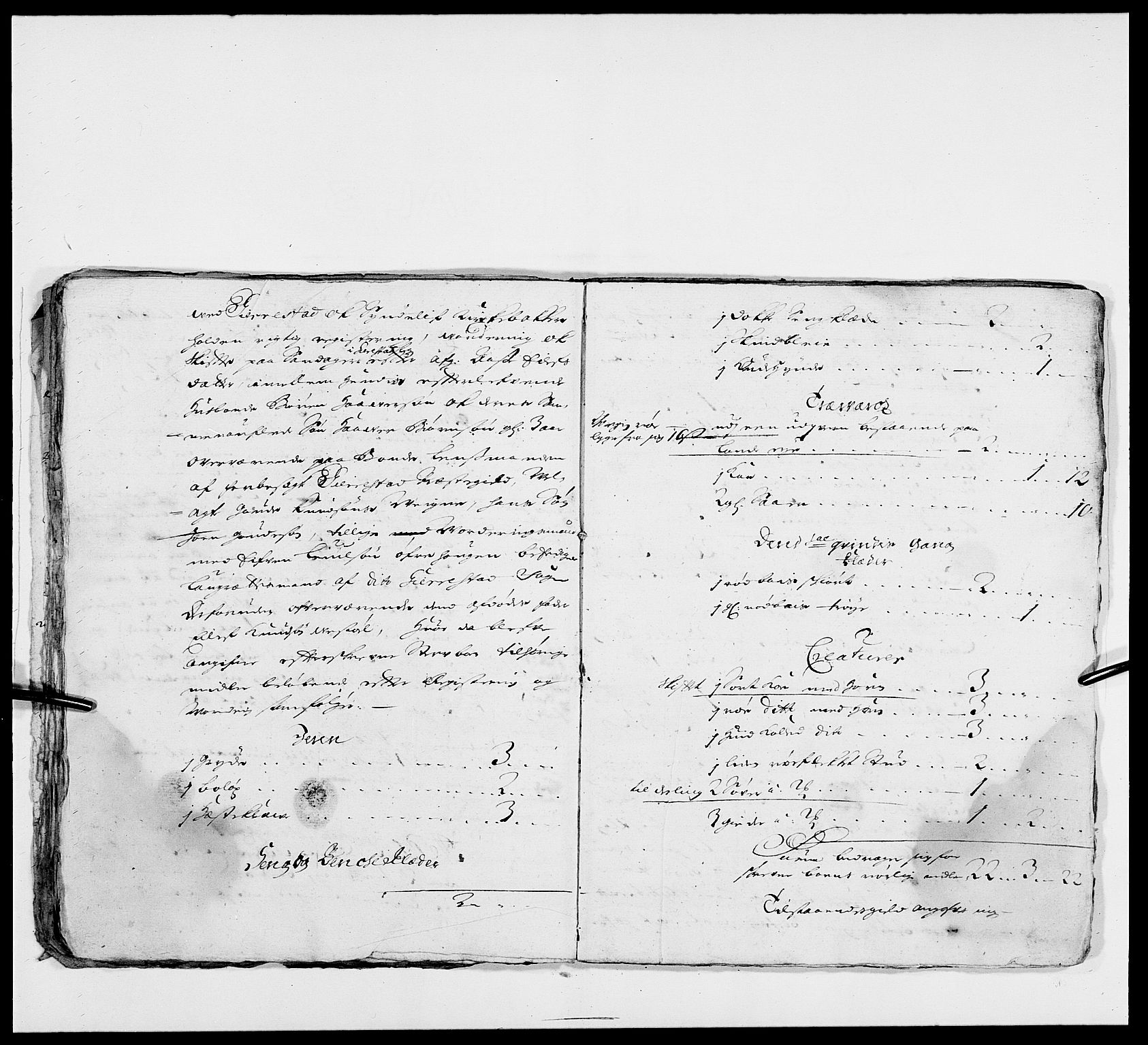 Nedenes sorenskriveri før 1824, SAK/1221-0007/H/He/L0002: Skiftekonsepter nr 2, 1697-1701