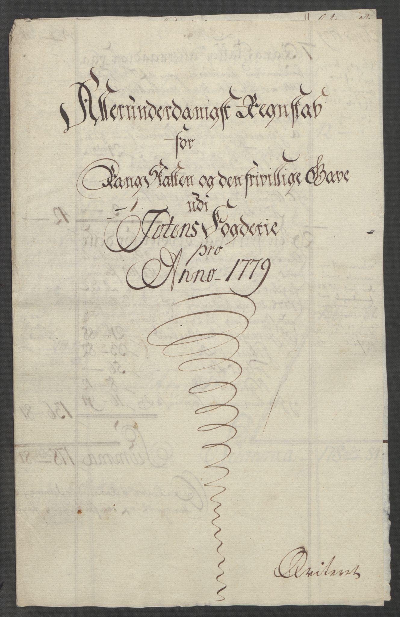 Rentekammeret inntil 1814, Reviderte regnskaper, Fogderegnskap, AV/RA-EA-4092/R19/L1399: Fogderegnskap Toten, Hadeland og Vardal, 1762-1783, s. 496