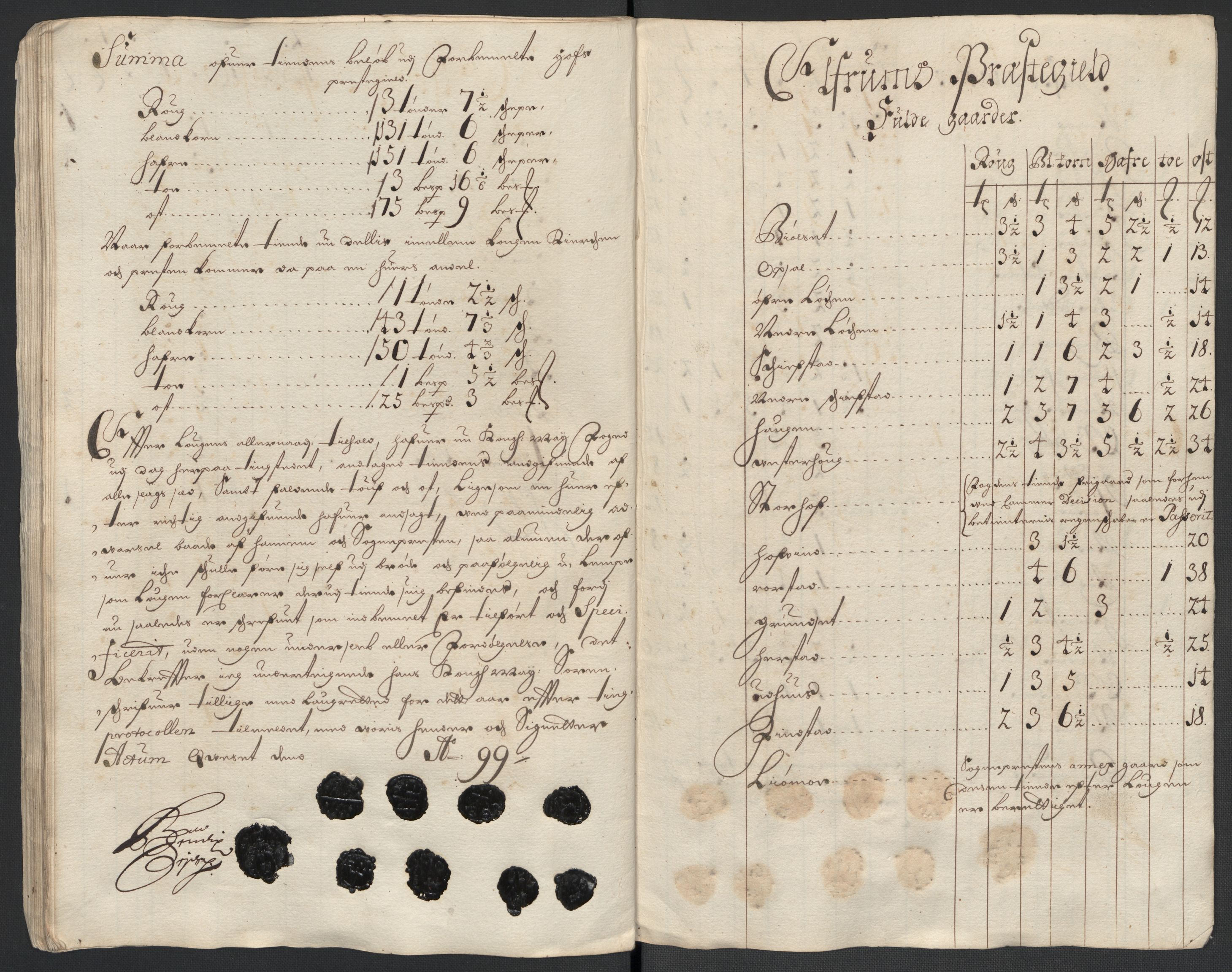 Rentekammeret inntil 1814, Reviderte regnskaper, Fogderegnskap, AV/RA-EA-4092/R13/L0837: Fogderegnskap Solør, Odal og Østerdal, 1699, s. 71