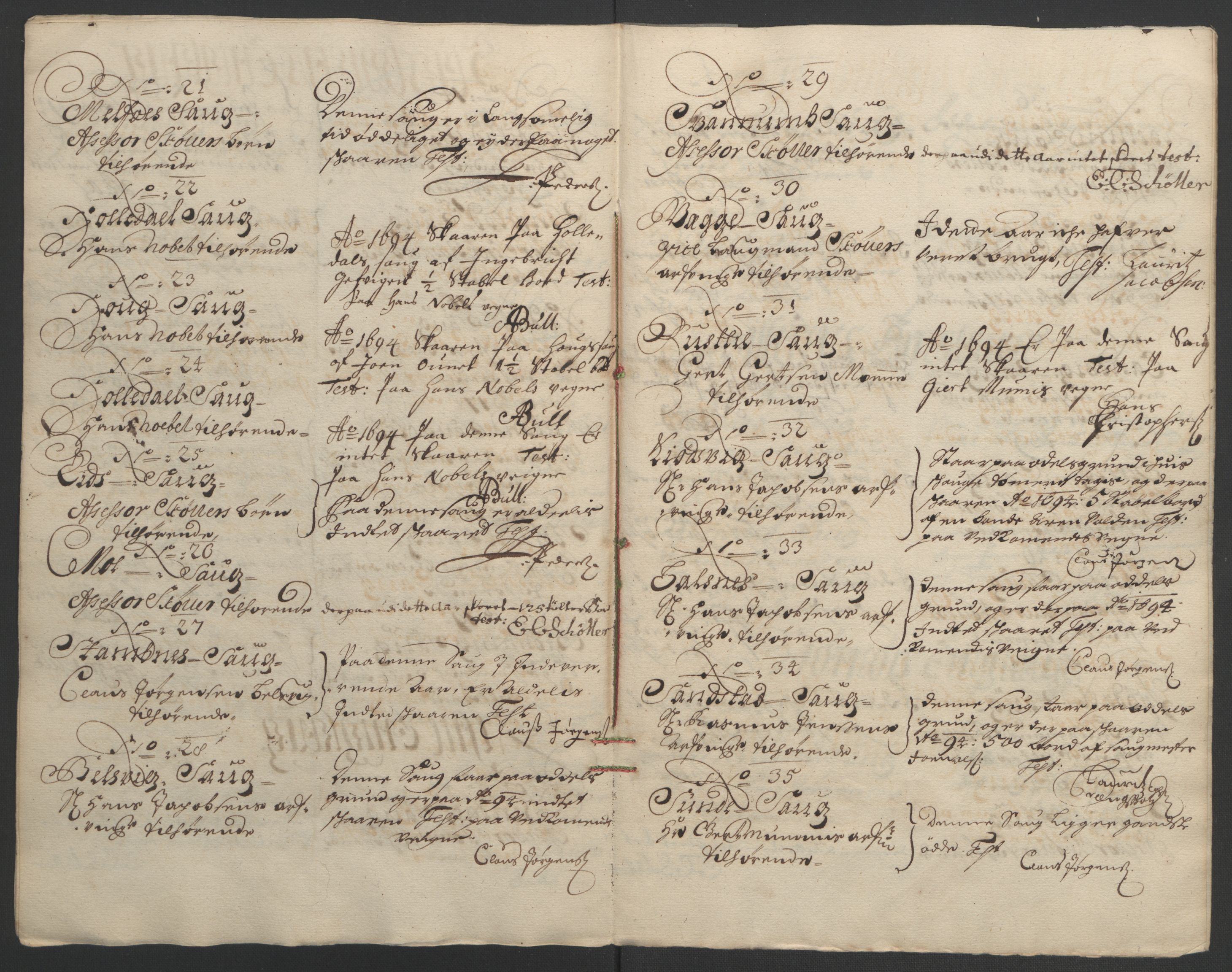 Rentekammeret inntil 1814, Reviderte regnskaper, Fogderegnskap, AV/RA-EA-4092/R57/L3850: Fogderegnskap Fosen, 1694, s. 81