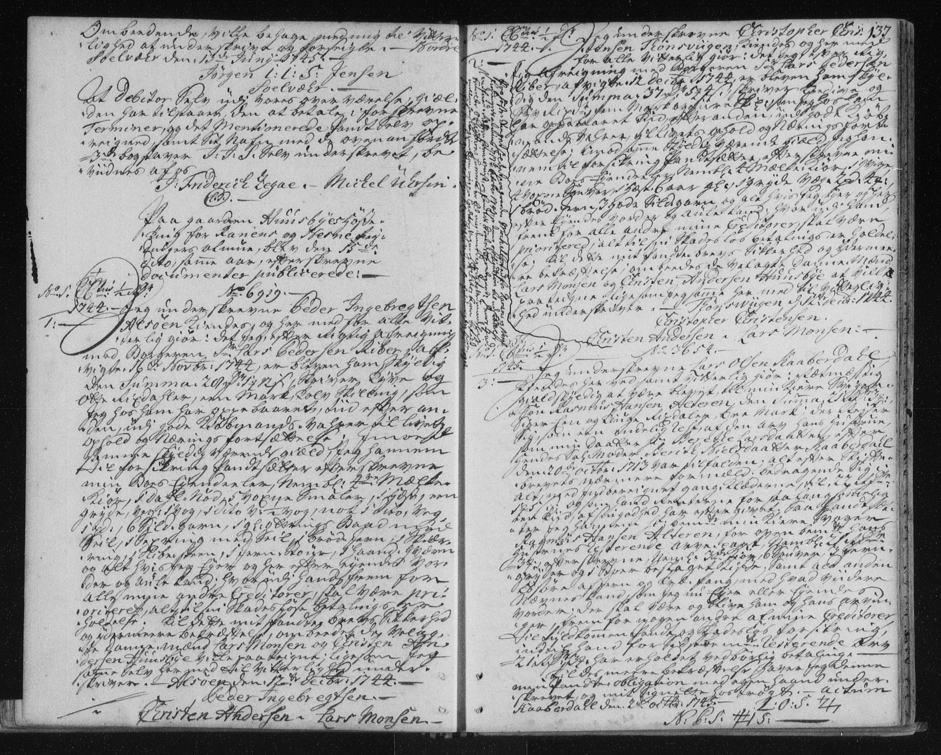 Helgeland sorenskriveri, SAT/A-0004/2/2C/L0002: Pantebok nr. 1b, 1729-1751, s. 137