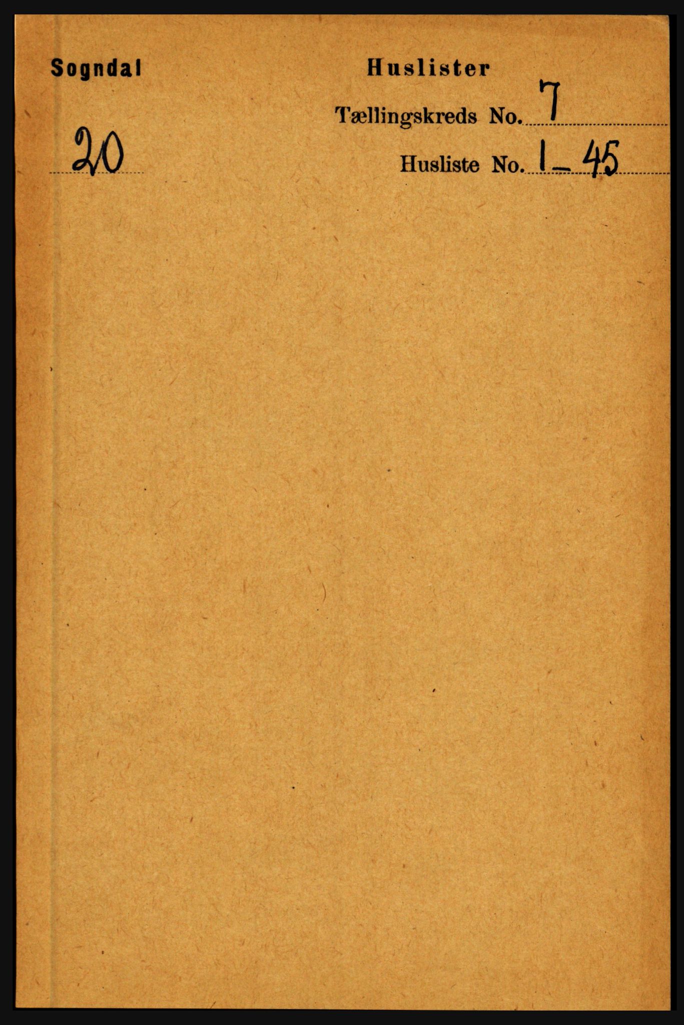RA, Folketelling 1891 for 1420 Sogndal herred, 1891, s. 2929