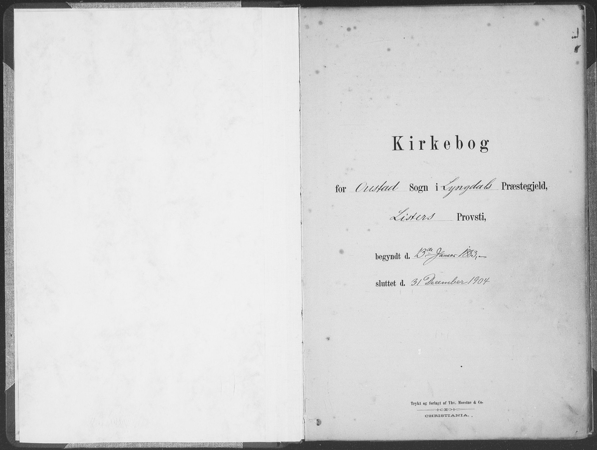 Lyngdal sokneprestkontor, SAK/1111-0029/F/Fa/Faa/L0004: Ministerialbok nr. A 4, 1883-1904