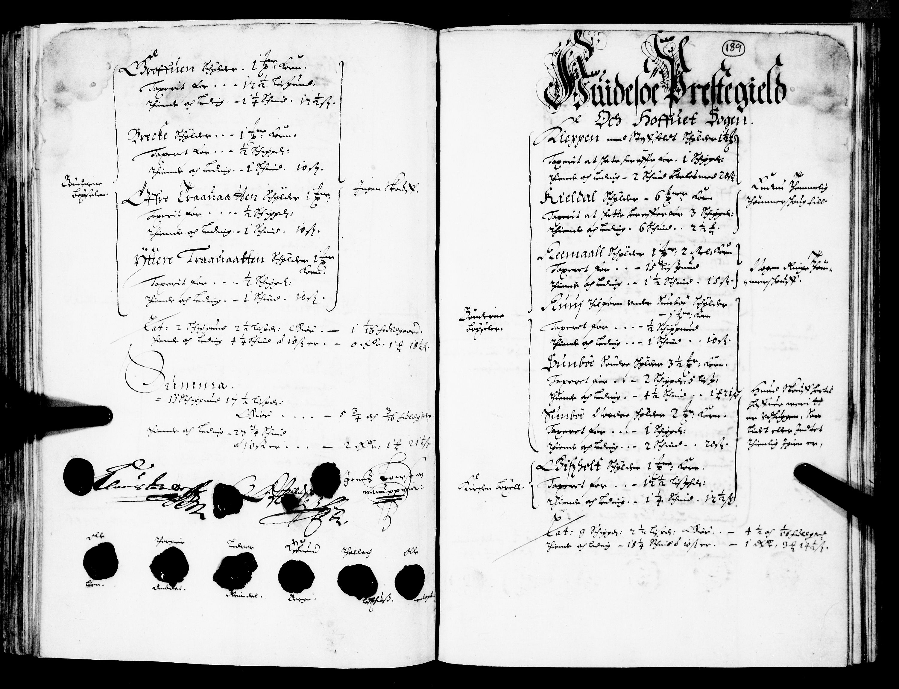 Rentekammeret inntil 1814, Realistisk ordnet avdeling, AV/RA-EA-4070/N/Nb/Nba/L0026: Nedre og Øvre Telemark fogderi, 1667, s. 188b-189a