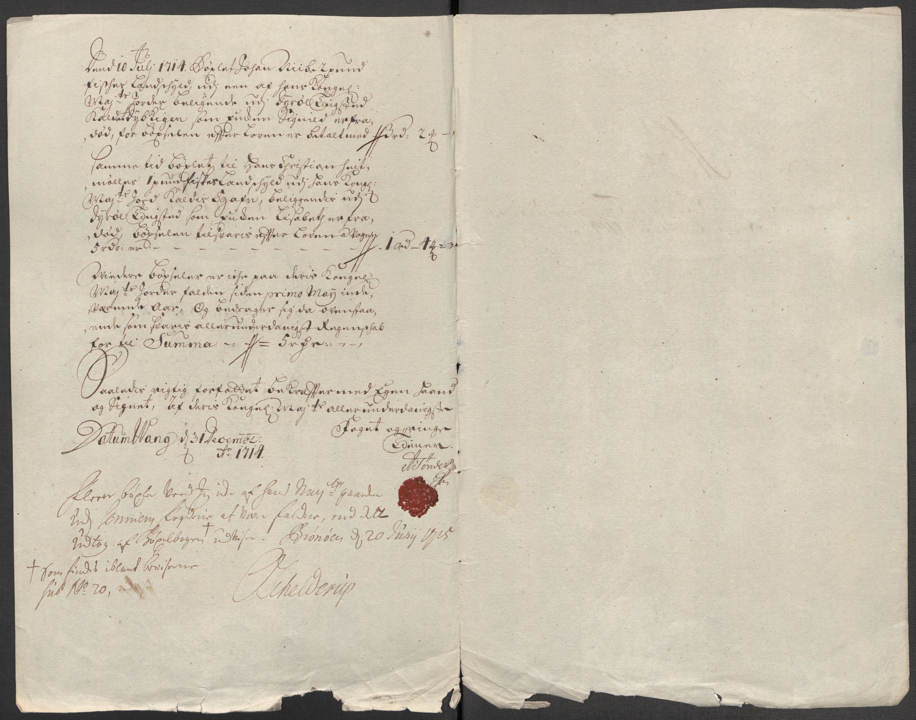 Rentekammeret inntil 1814, Reviderte regnskaper, Fogderegnskap, RA/EA-4092/R68/L4760: Fogderegnskap Senja og Troms, 1714, s. 225