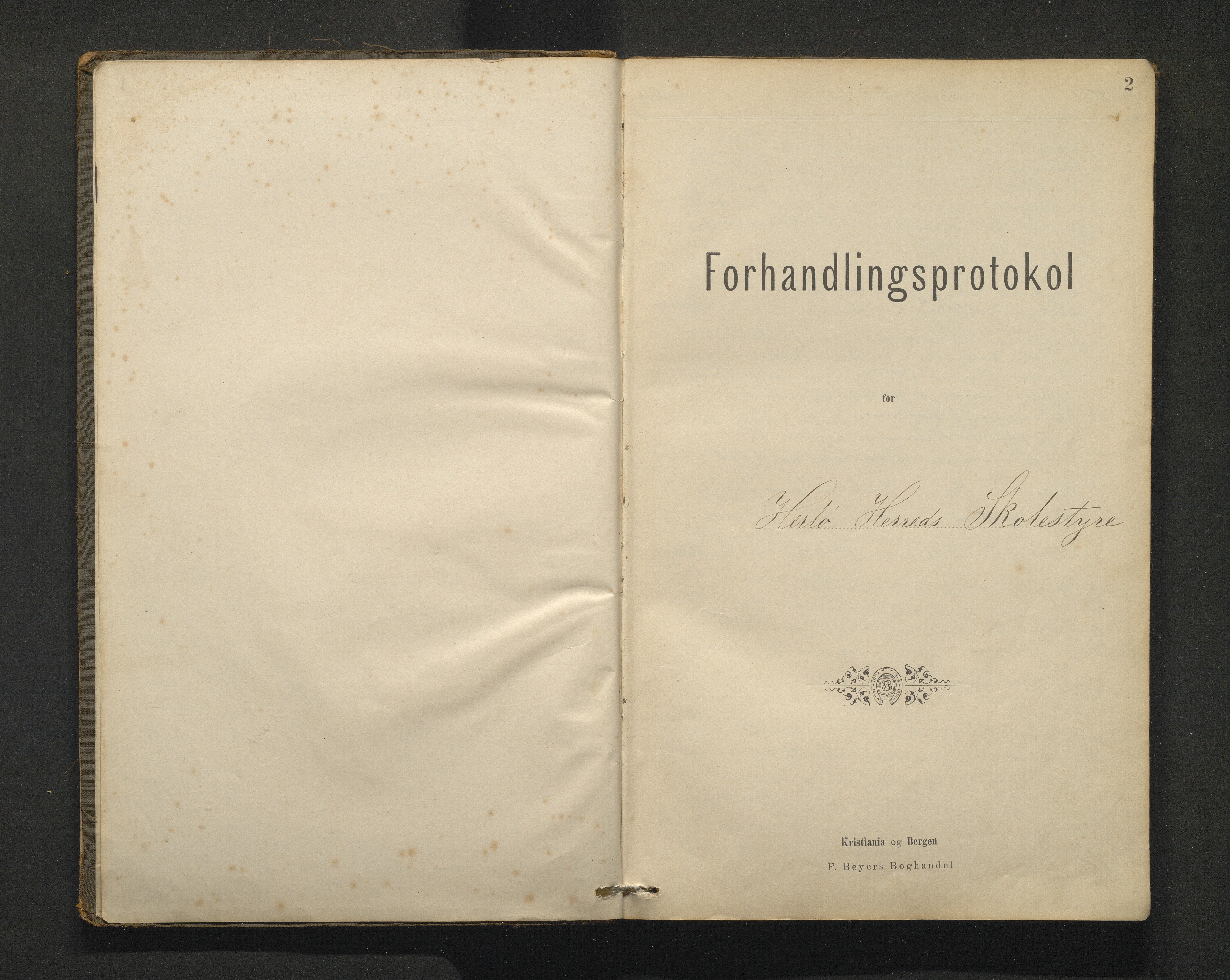 Herdla kommune. Skulestyret, IKAH/1258-211/A/Aa/L0001B: Møtebok for Herdla skulestyre, 1889-1916