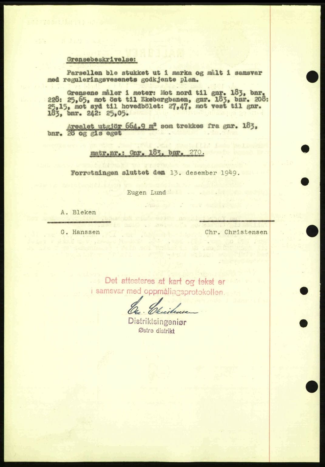 Oslo byskriverembete, AV/SAO-A-10227/G/Gb/Gbd/Gbda/L0017: Pantebok nr. A215, 1949-1950, Dagboknr: 15300/1949