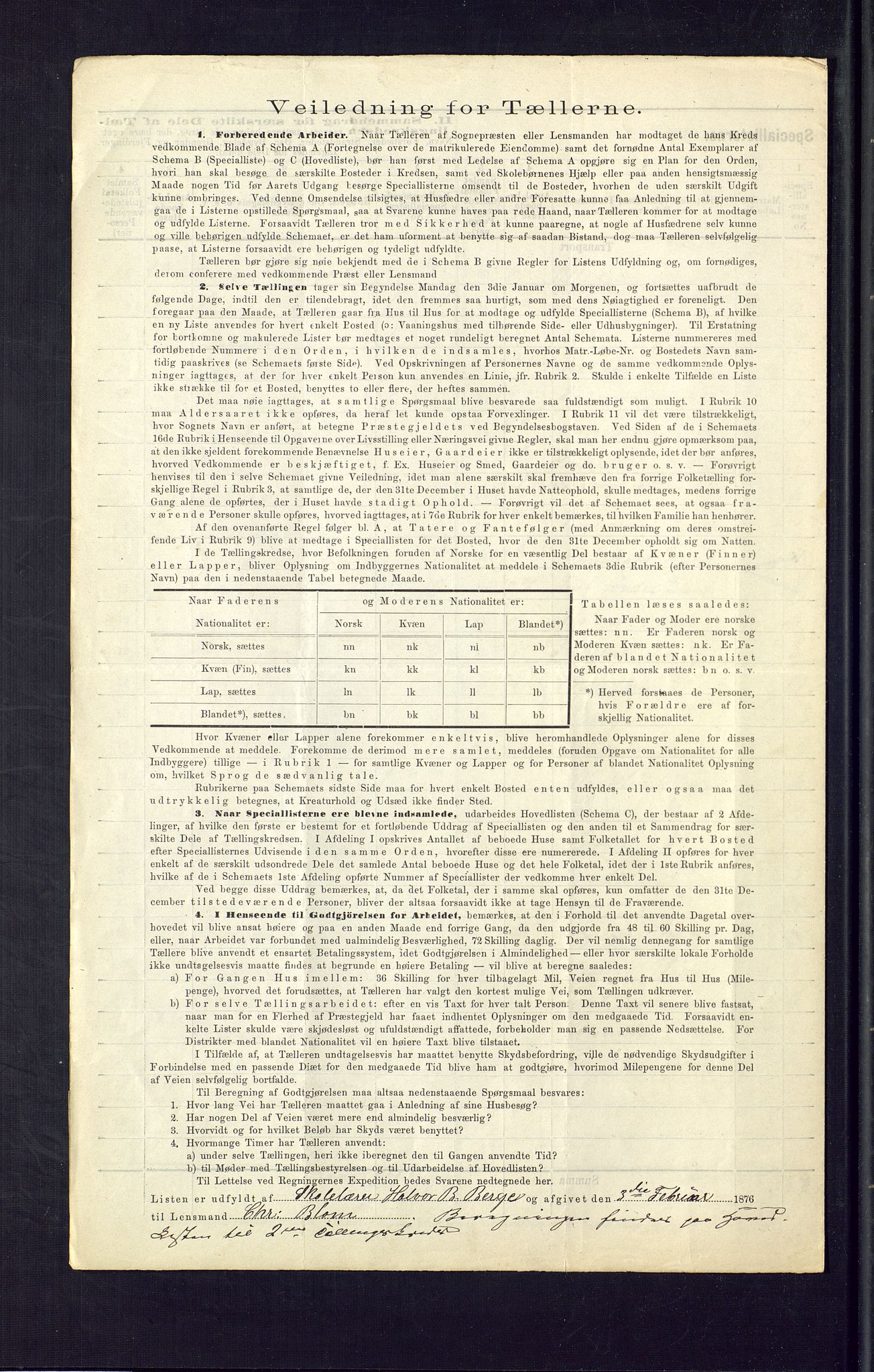 SAKO, Folketelling 1875 for 0829P Kviteseid prestegjeld, 1875, s. 4