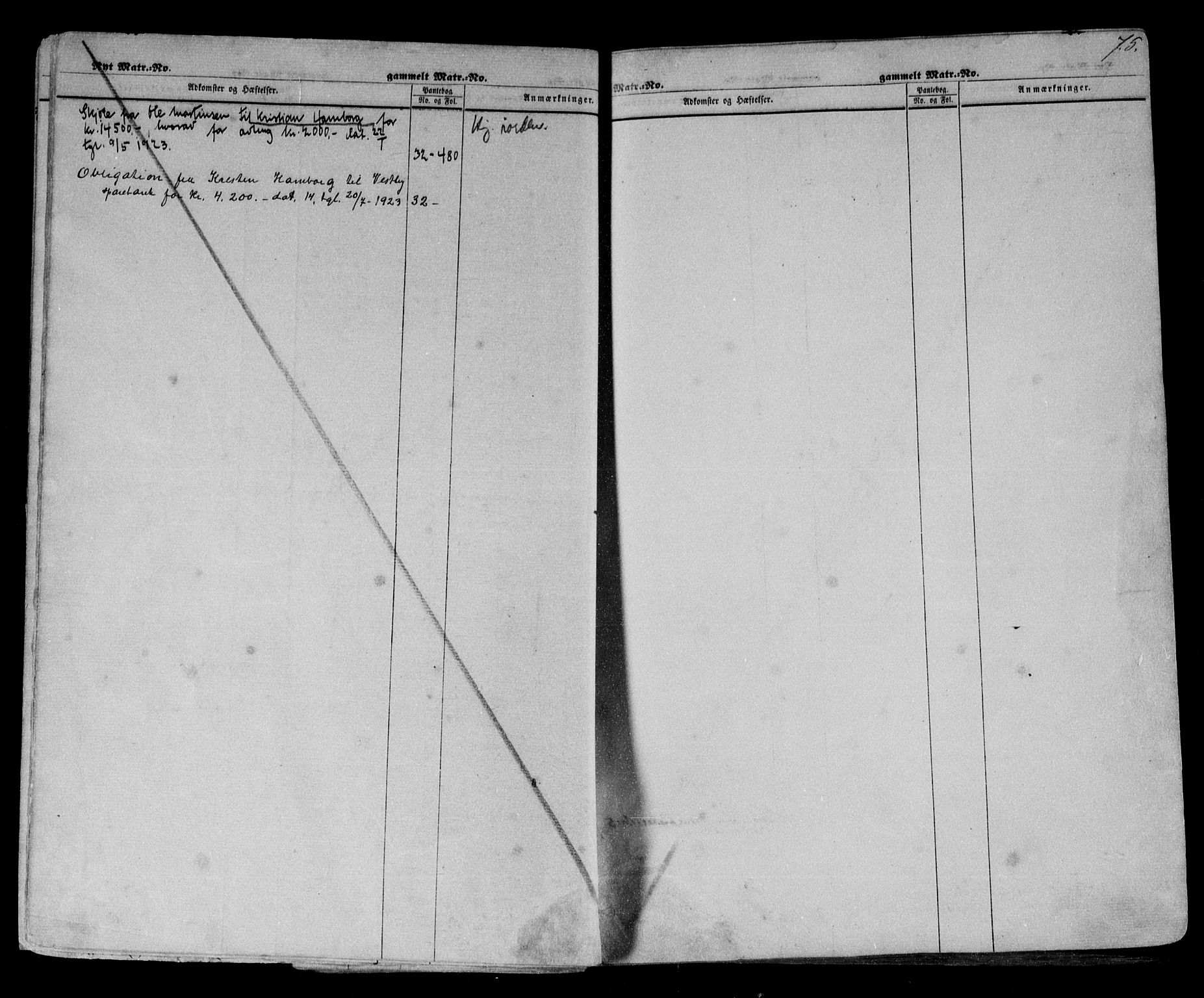 Follo sorenskriveri, SAO/A-10274/G/Gb/Gbb/L0010: Panteregister nr. II 10, 1874-1937, s. 75