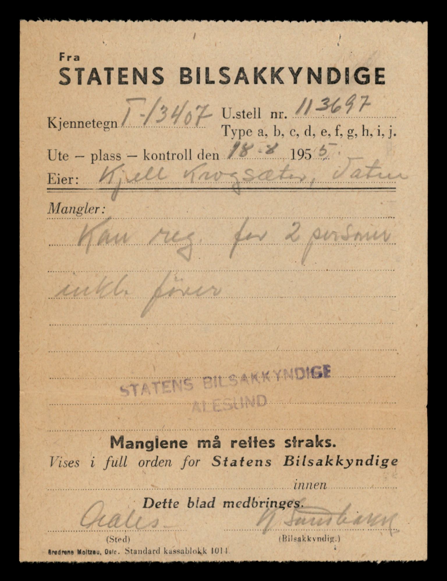 Møre og Romsdal vegkontor - Ålesund trafikkstasjon, AV/SAT-A-4099/F/Fe/L0039: Registreringskort for kjøretøy T 13361 - T 13530, 1927-1998, s. 793