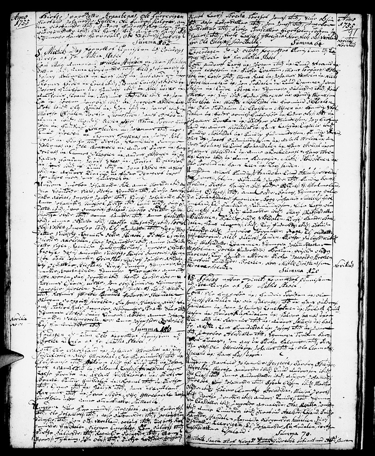 Gulen sokneprestembete, SAB/A-80201/H/Haa/Haaa/L0001: Ministerialbok nr. A 1, 1680-1735, s. 91