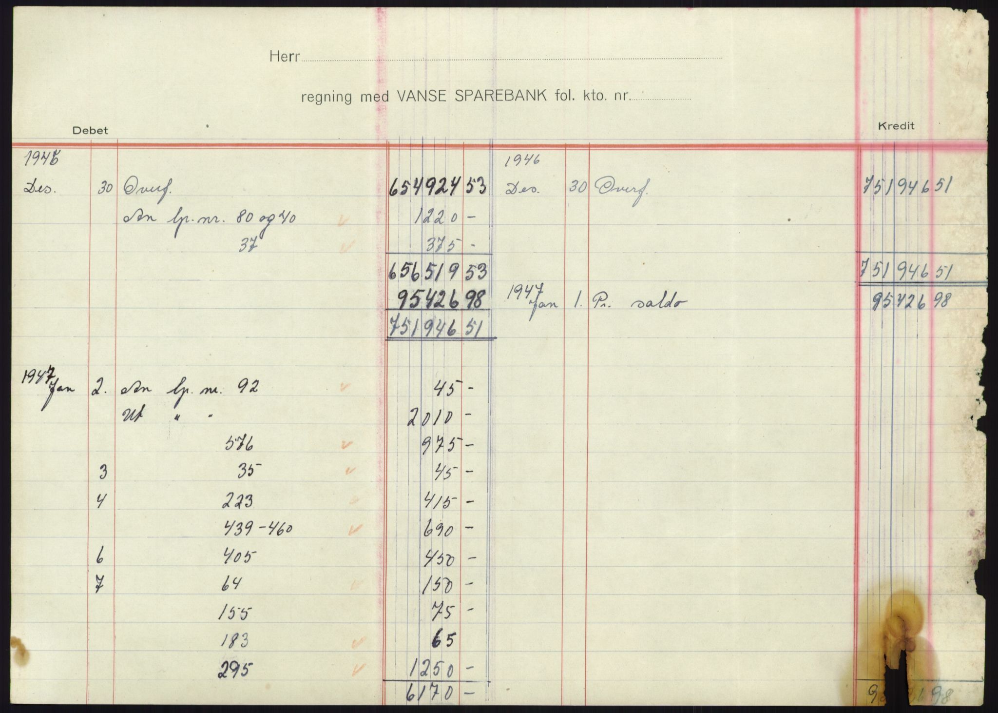 Forsvarsdepartementet, 10. kontor / Oppgjørskontoret, AV/RA-RAFA-1225/D/Db/L0180: Lista oppgjørskontor, 1942-1952, s. 2121