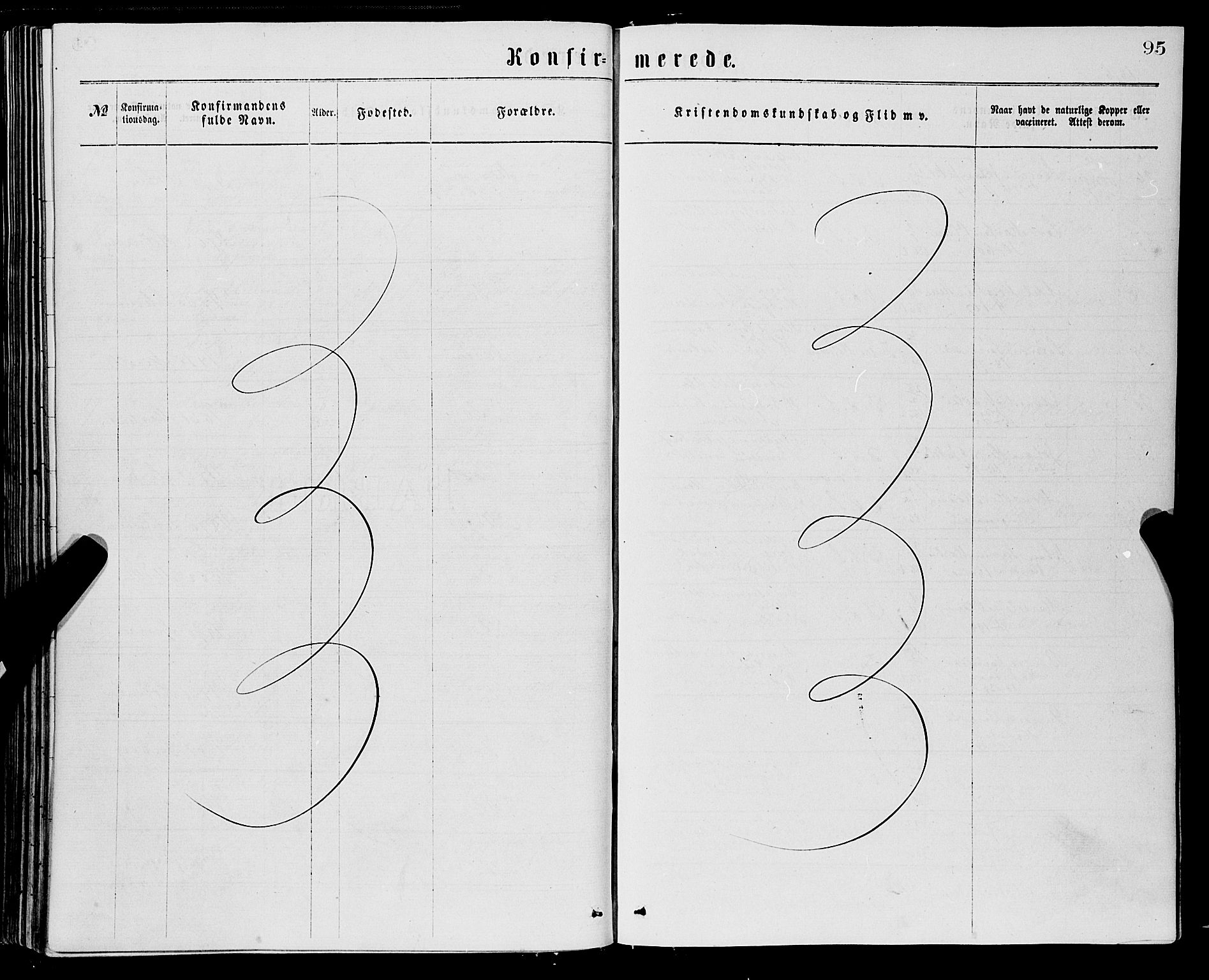 Domkirken sokneprestembete, AV/SAB-A-74801/H/Haa/L0029: Ministerialbok nr. C 4, 1864-1879, s. 95