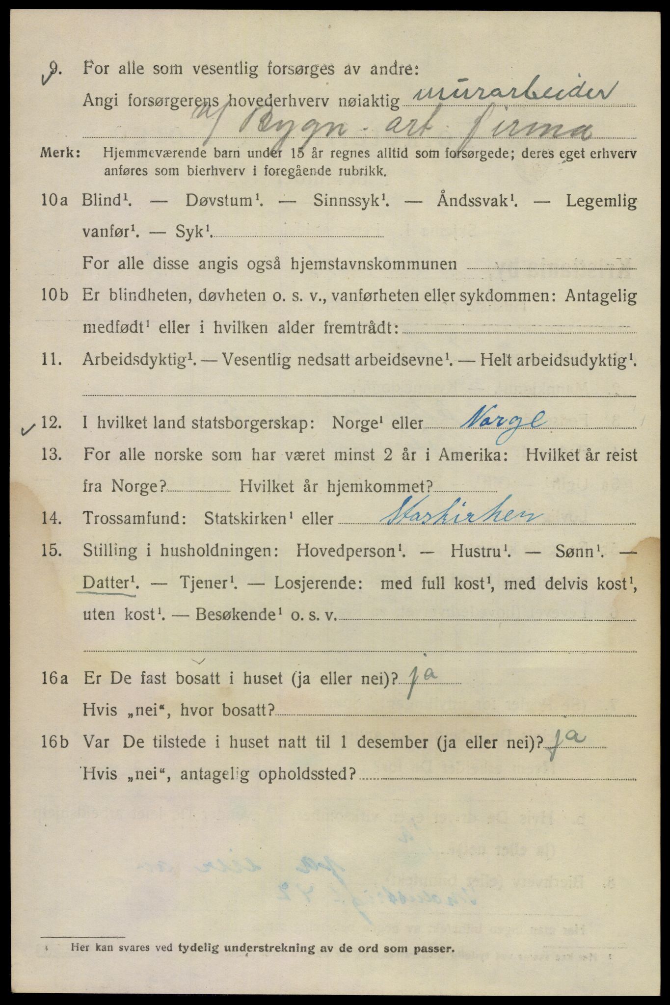 SAO, Folketelling 1920 for 0301 Kristiania kjøpstad, 1920, s. 433946