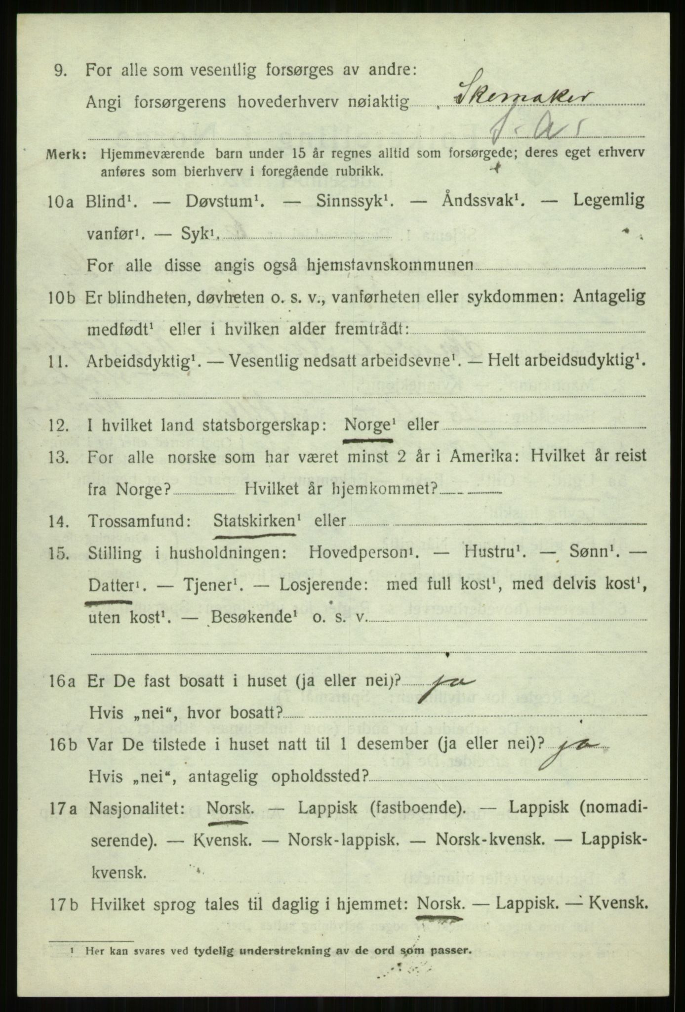 SATØ, Folketelling 1920 for 1934 Tromsøysund herred, 1920, s. 7221