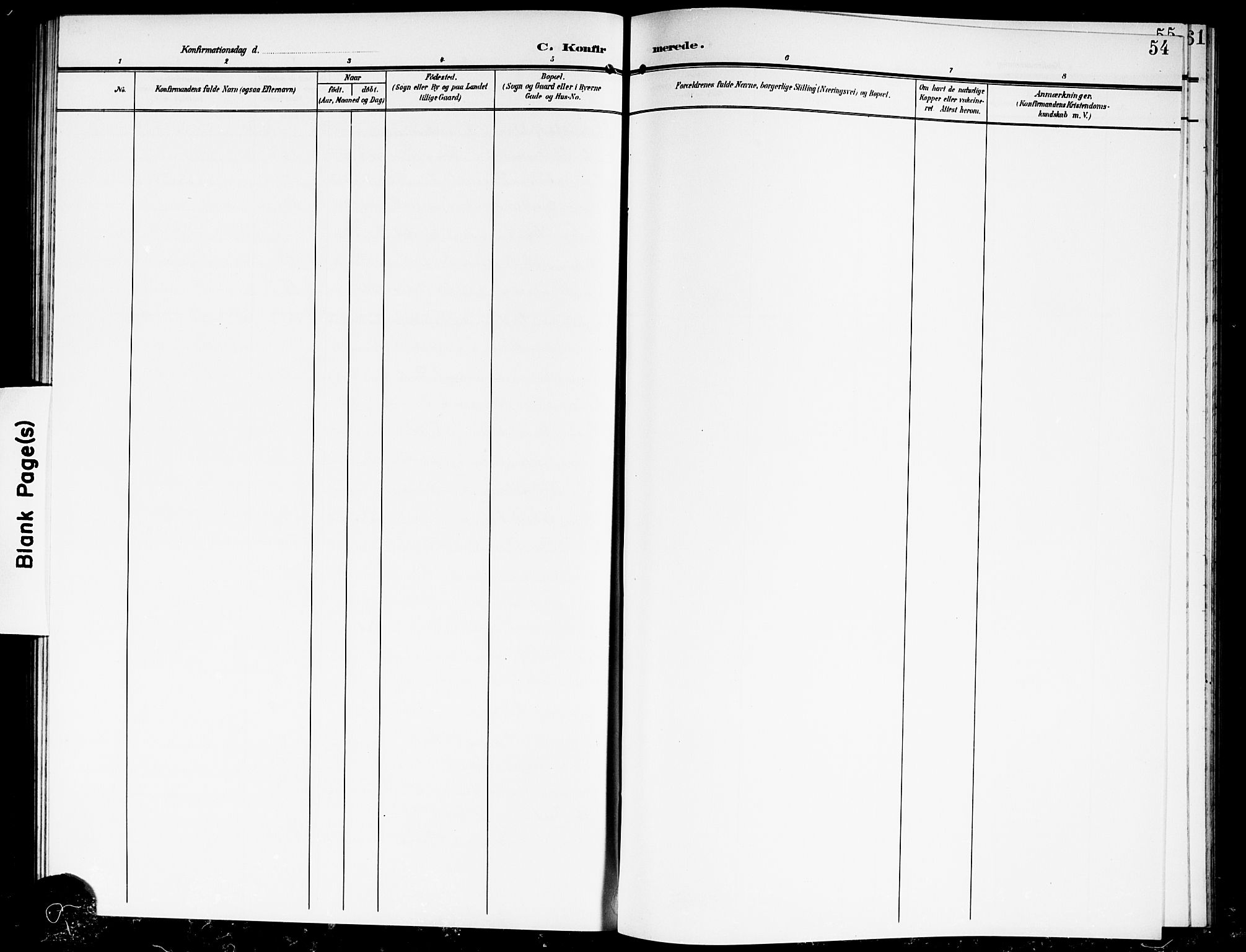 Nes prestekontor Kirkebøker, AV/SAO-A-10410/G/Gd/L0001: Klokkerbok nr. IV 1, 1907-1922, s. 54