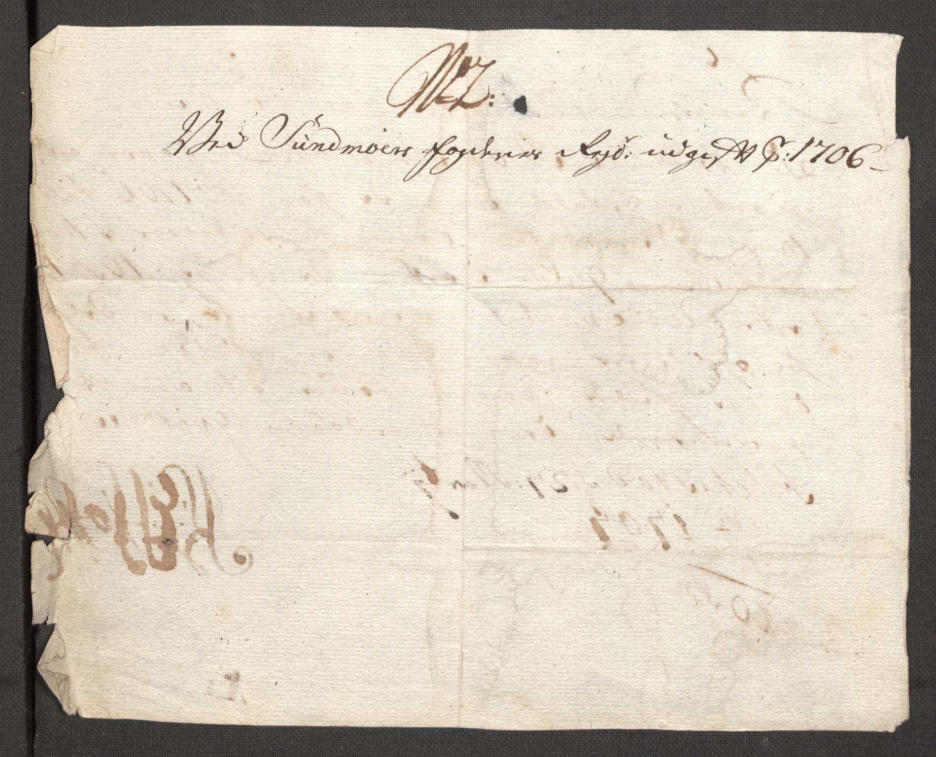 Rentekammeret inntil 1814, Reviderte regnskaper, Fogderegnskap, RA/EA-4092/R54/L3561: Fogderegnskap Sunnmøre, 1706-1707, s. 169