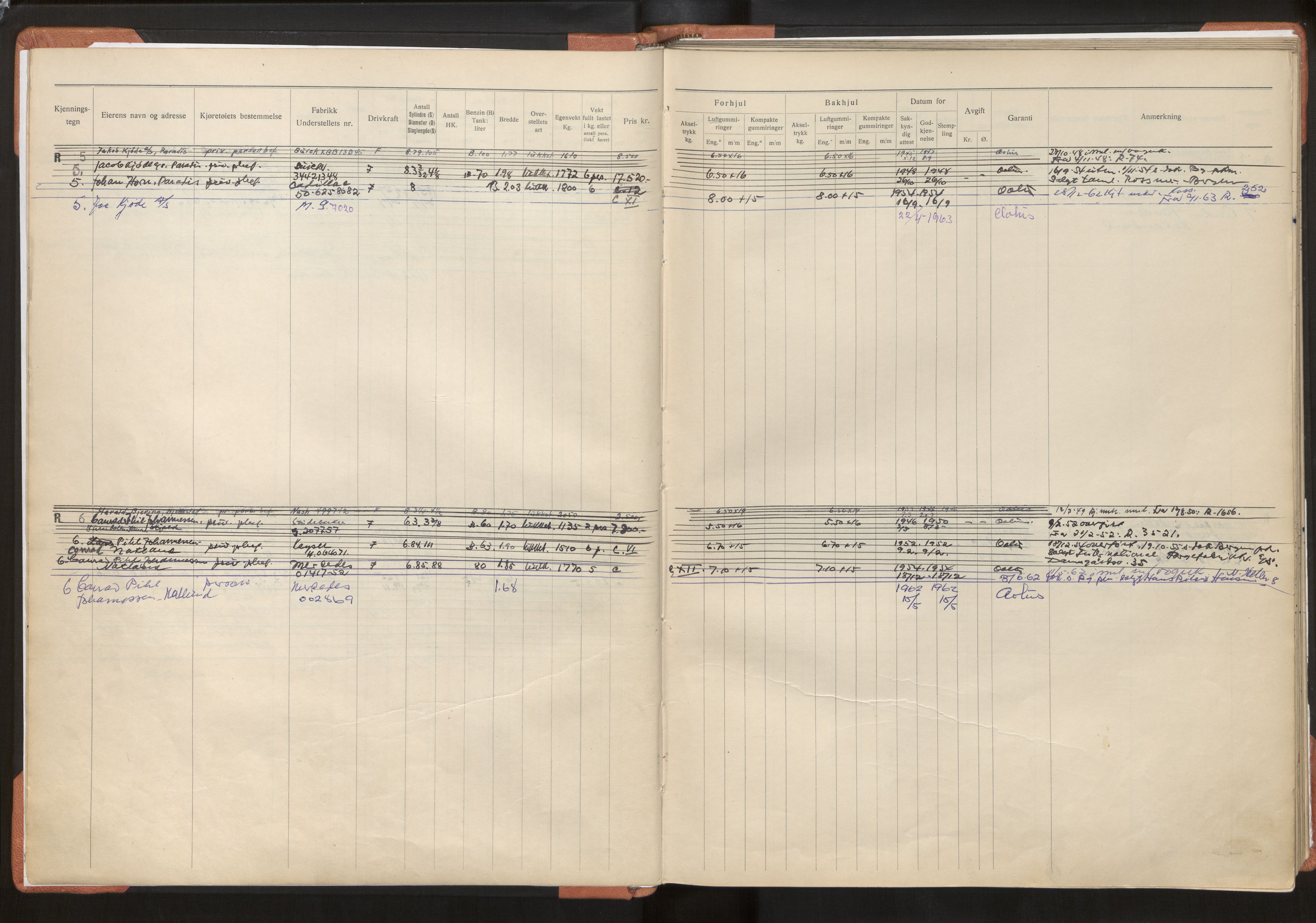 Statens vegvesen, Hordaland vegkontor, AV/SAB-A-5201/2/O/Oa/L0001: Bil - R4-299, 1915-1970, s. 6