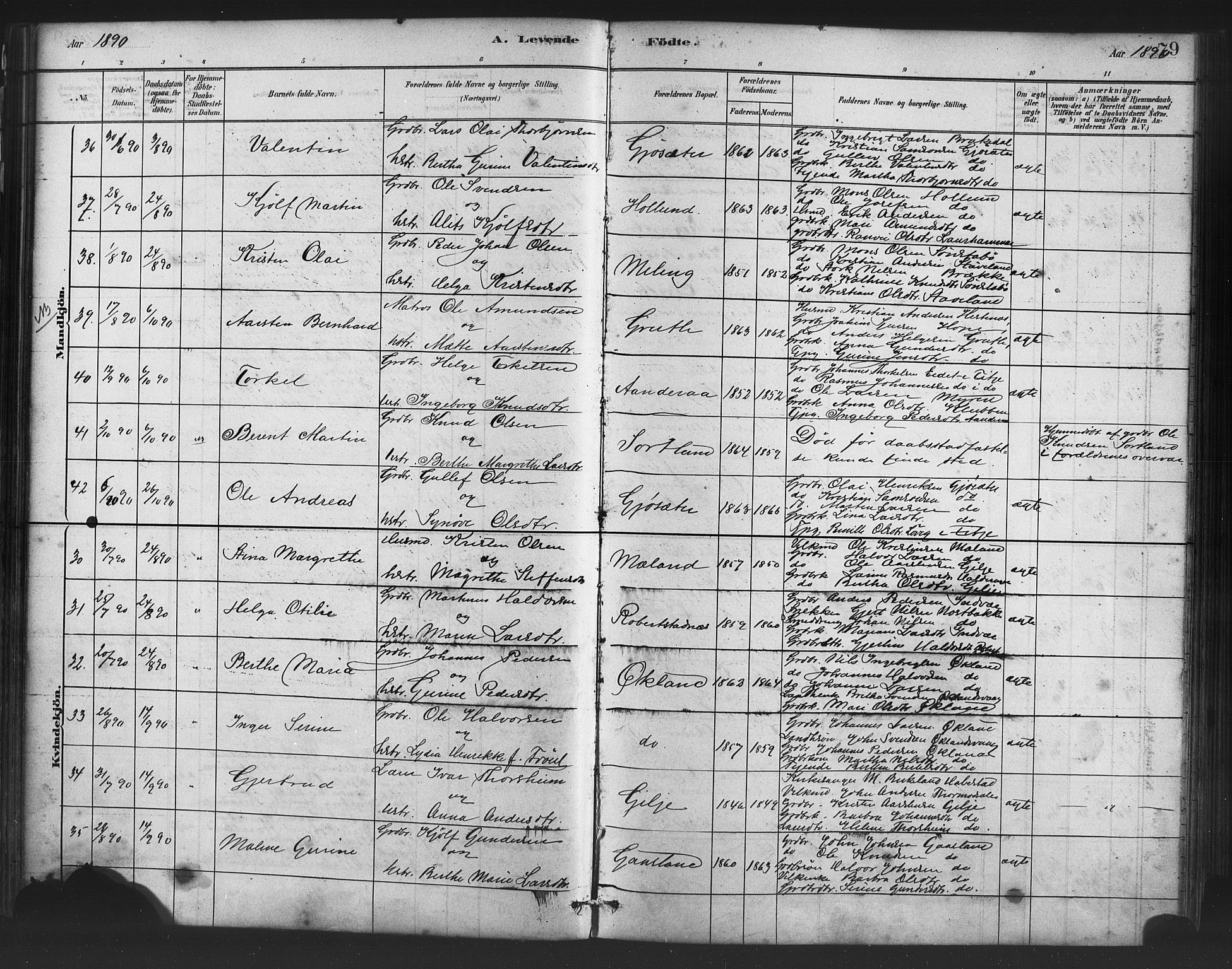 Finnås sokneprestembete, AV/SAB-A-99925/H/Ha/Haa/Haac/L0001: Ministerialbok nr. C 1, 1881-1894, s. 79
