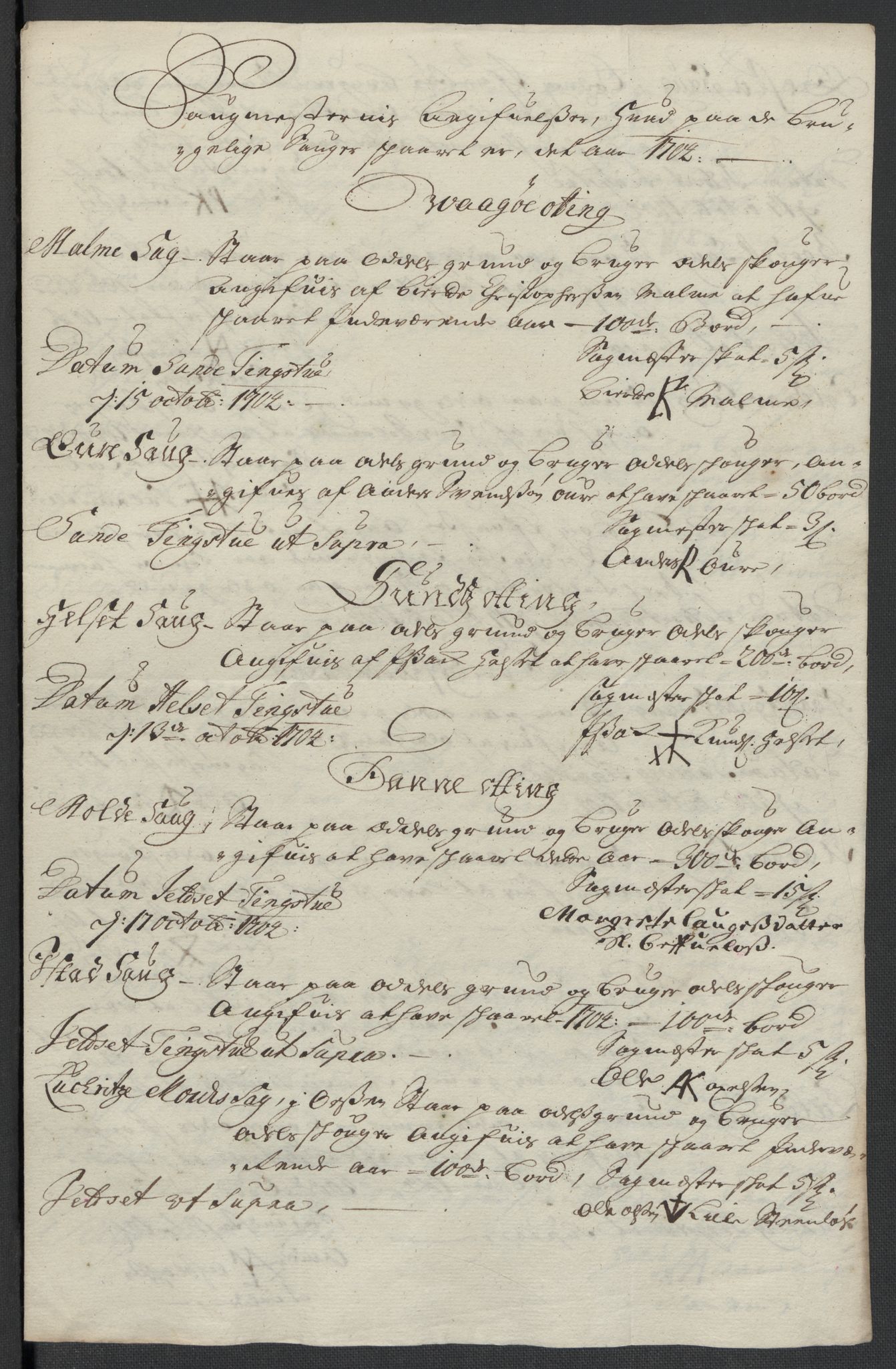 Rentekammeret inntil 1814, Reviderte regnskaper, Fogderegnskap, RA/EA-4092/R55/L3656: Fogderegnskap Romsdal, 1703-1705, s. 229