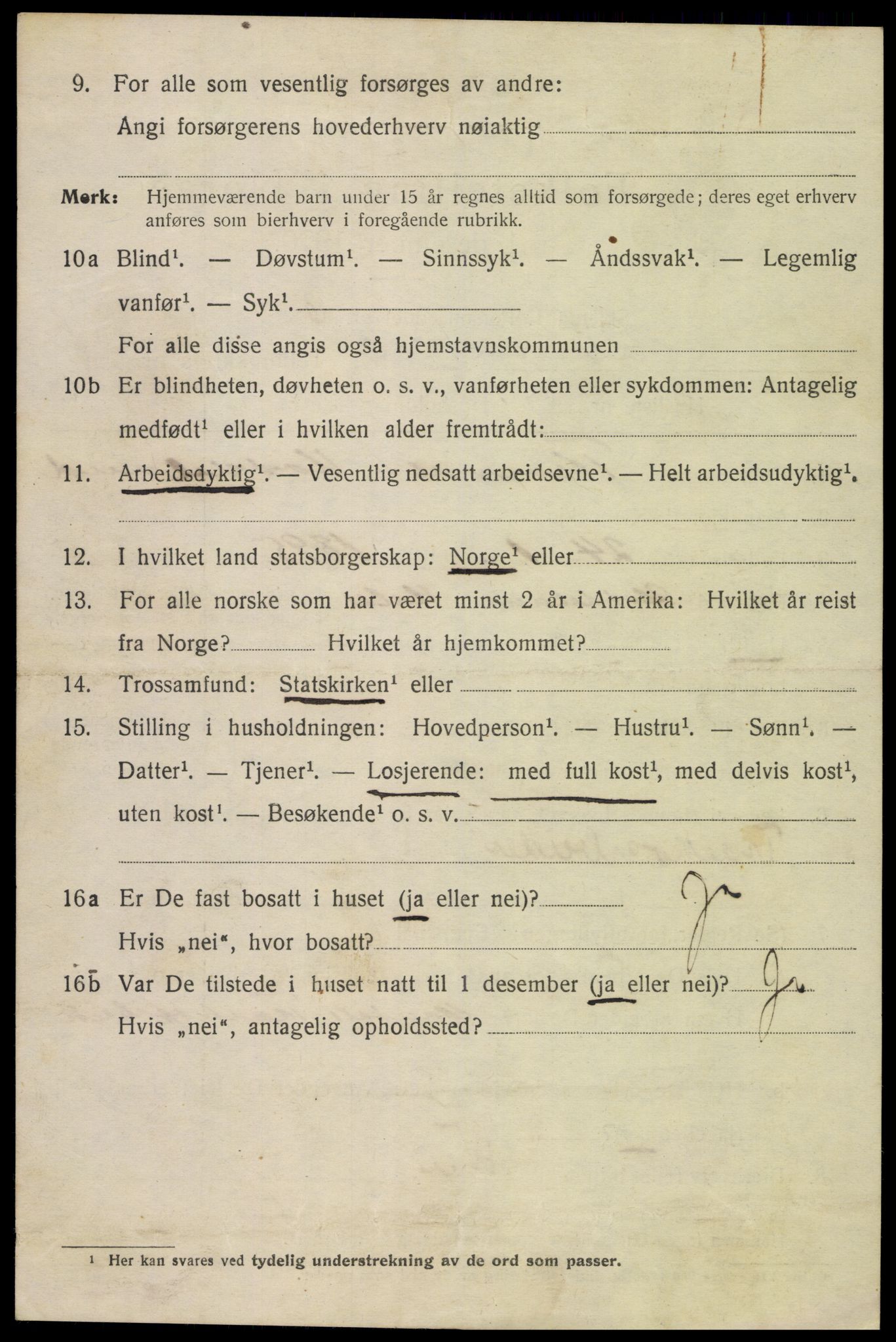 SAK, Folketelling 1920 for 1002 Mandal ladested, 1920, s. 8162