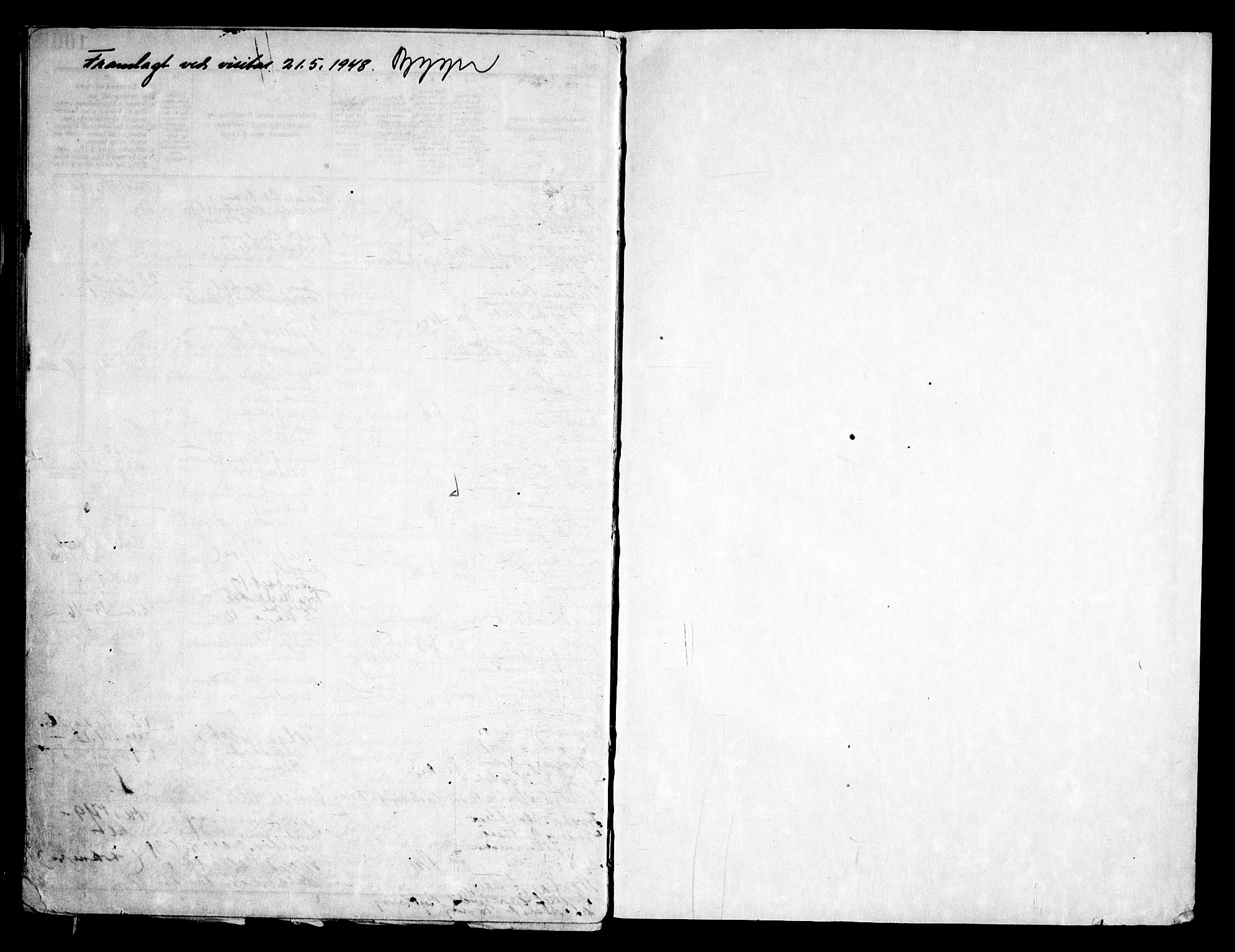 Fredrikstad domkirkes prestekontor Kirkebøker, AV/SAO-A-10906/H/Ha/L0005: Lysningsprotokoll nr. 5, 1948-1960