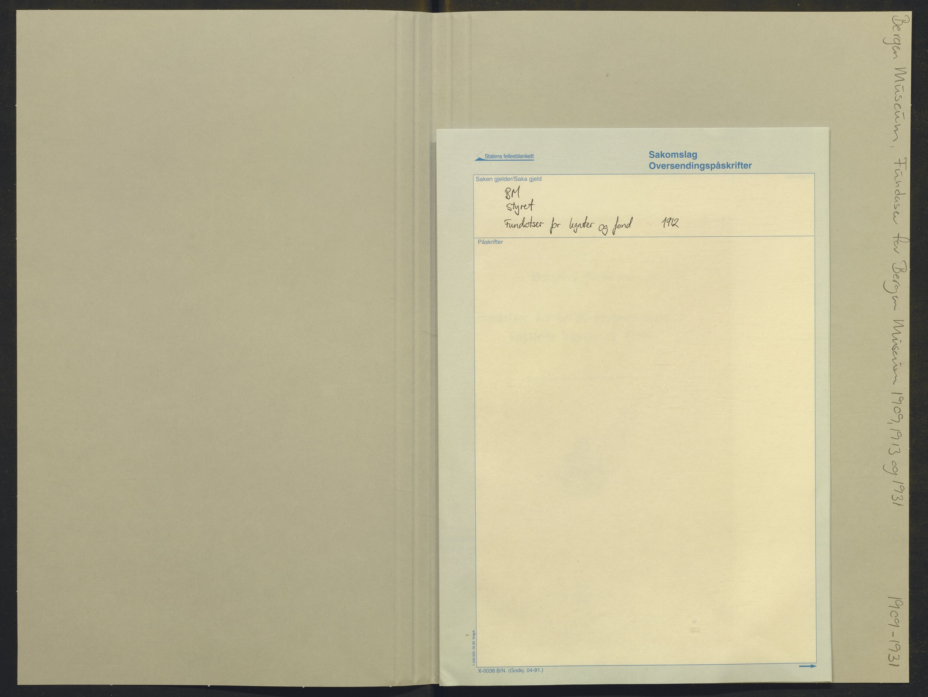 Bergens Museum, AV/SAB-A-17301/02/Y/Yb/L0003: Diverse, 1835-1931, s. 298