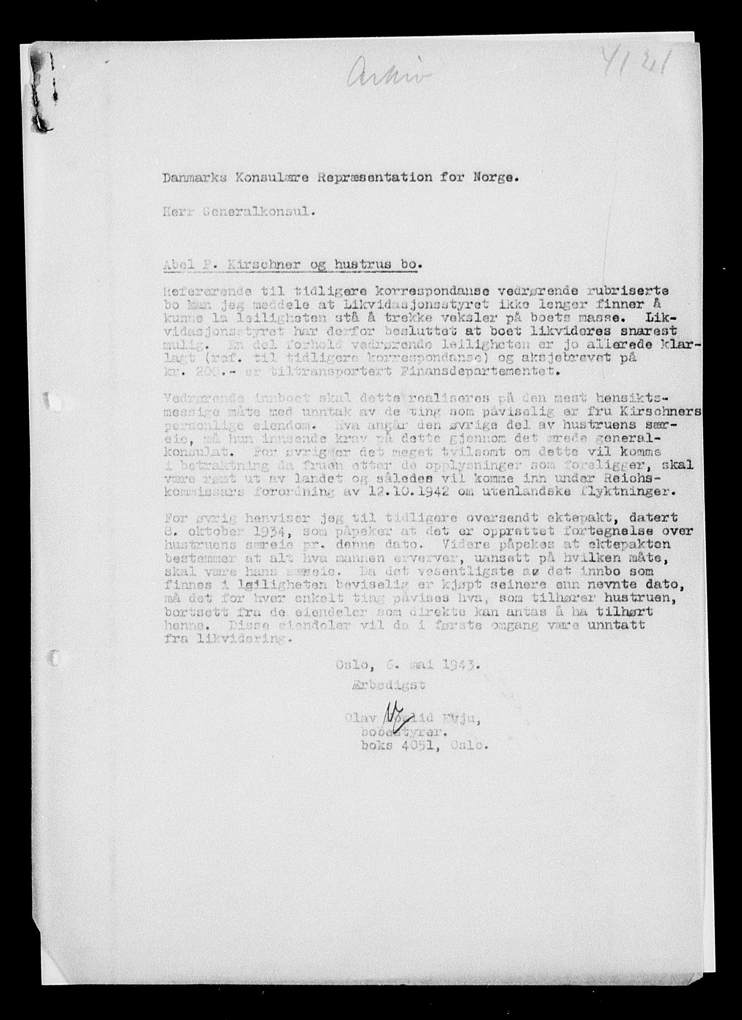 Justisdepartementet, Tilbakeføringskontoret for inndratte formuer, AV/RA-S-1564/H/Hc/Hcc/L0951: --, 1945-1947, s. 498