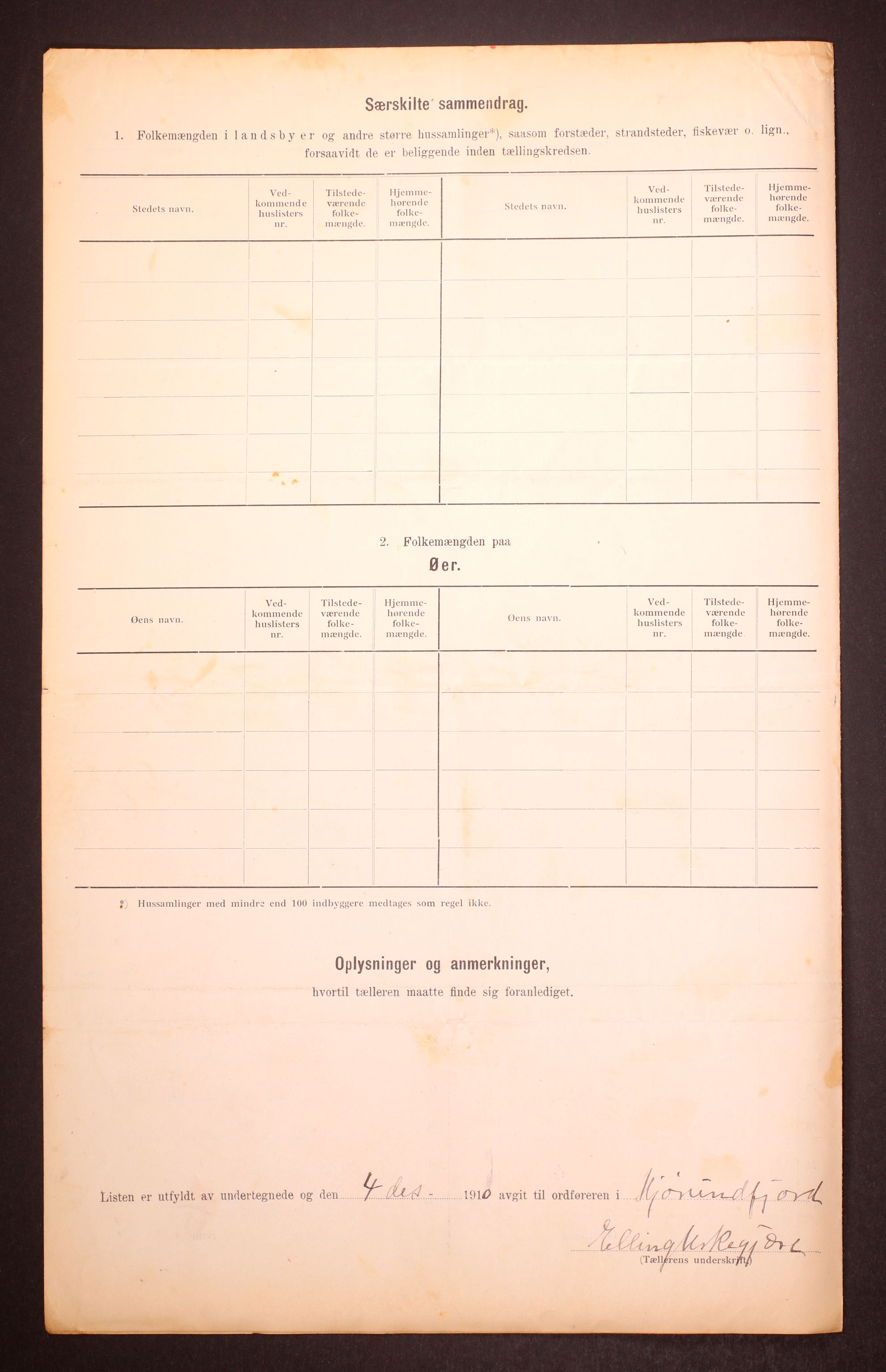 RA, Folketelling 1910 for 1522 Hjørundfjord herred, 1910, s. 9