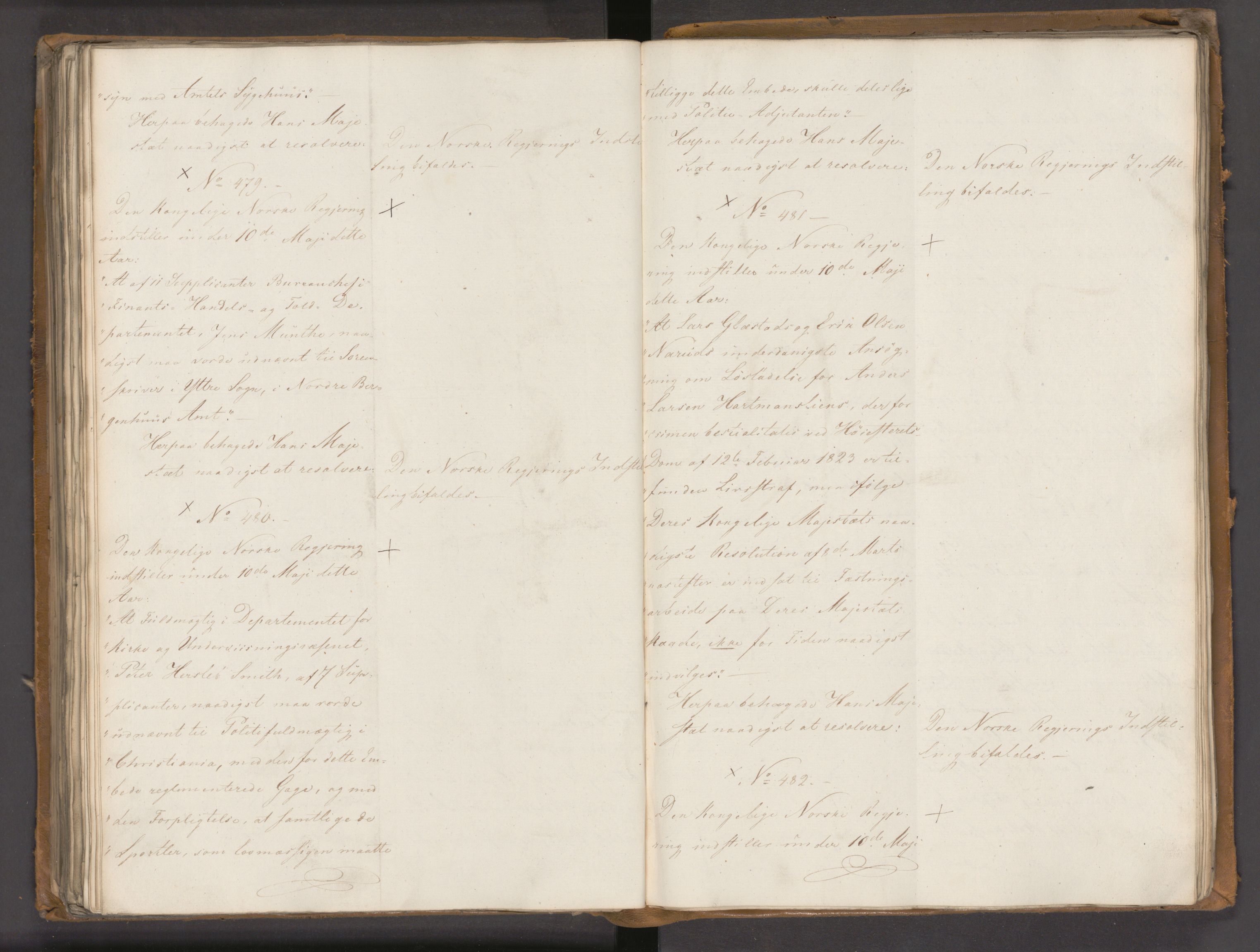 Statsrådssekretariatet, AV/RA-S-1001/A/Ab/L0020: Kgl. res. nr. 1-579, 1. halvår, 1825