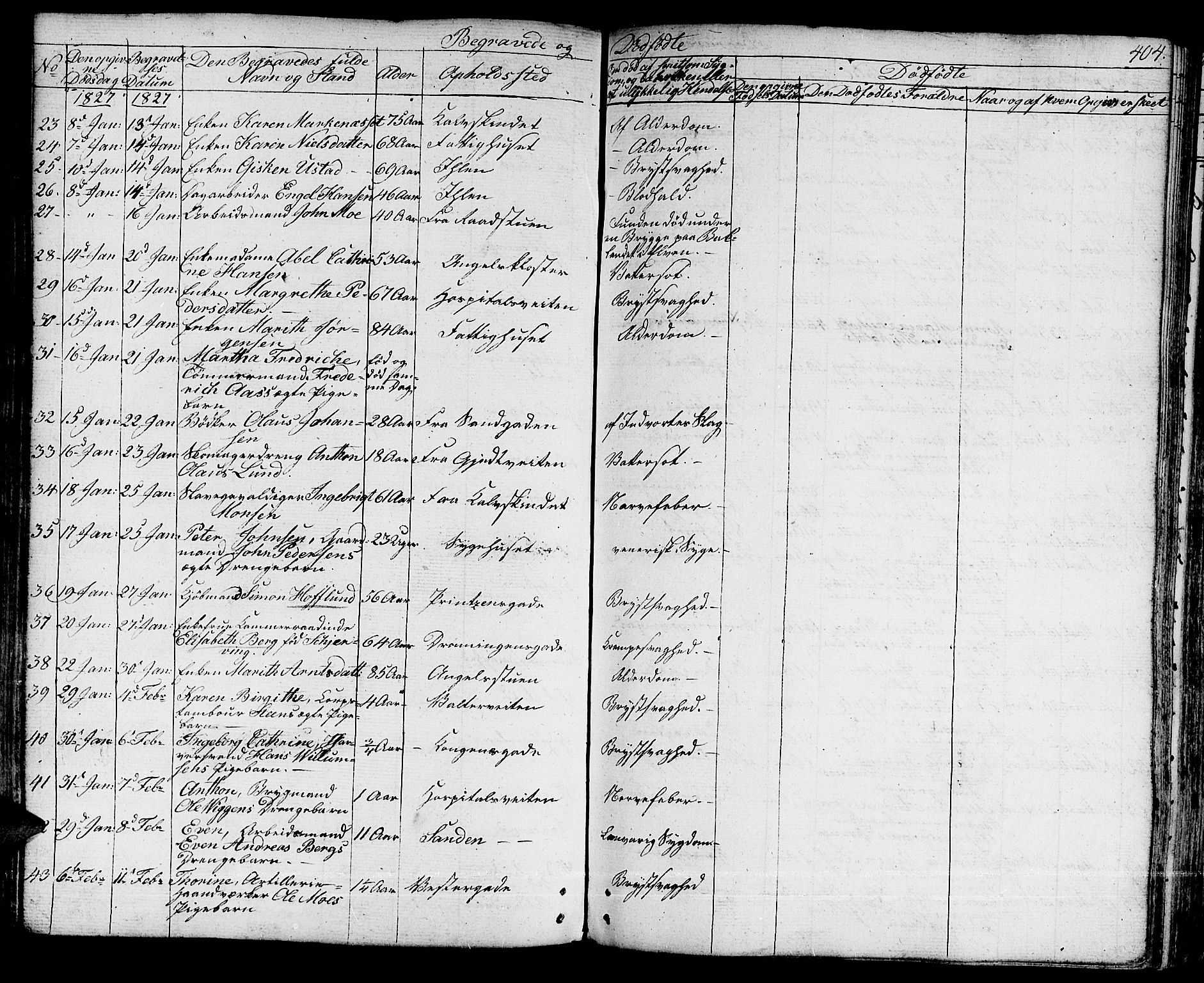 Ministerialprotokoller, klokkerbøker og fødselsregistre - Sør-Trøndelag, SAT/A-1456/601/L0045: Ministerialbok nr. 601A13, 1821-1831, s. 404
