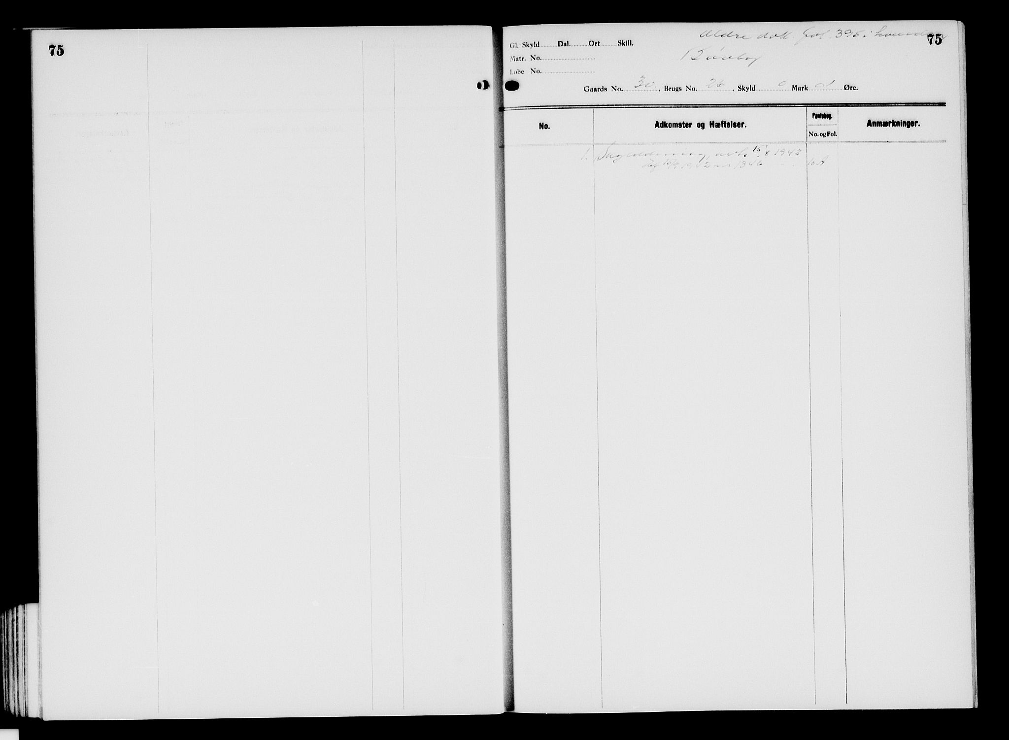 Valdres sorenskriveri, AV/SAH-TING-016/H/Ha/Hae/L0003: Panteregister nr. 5.3, 1934-1940, s. 75