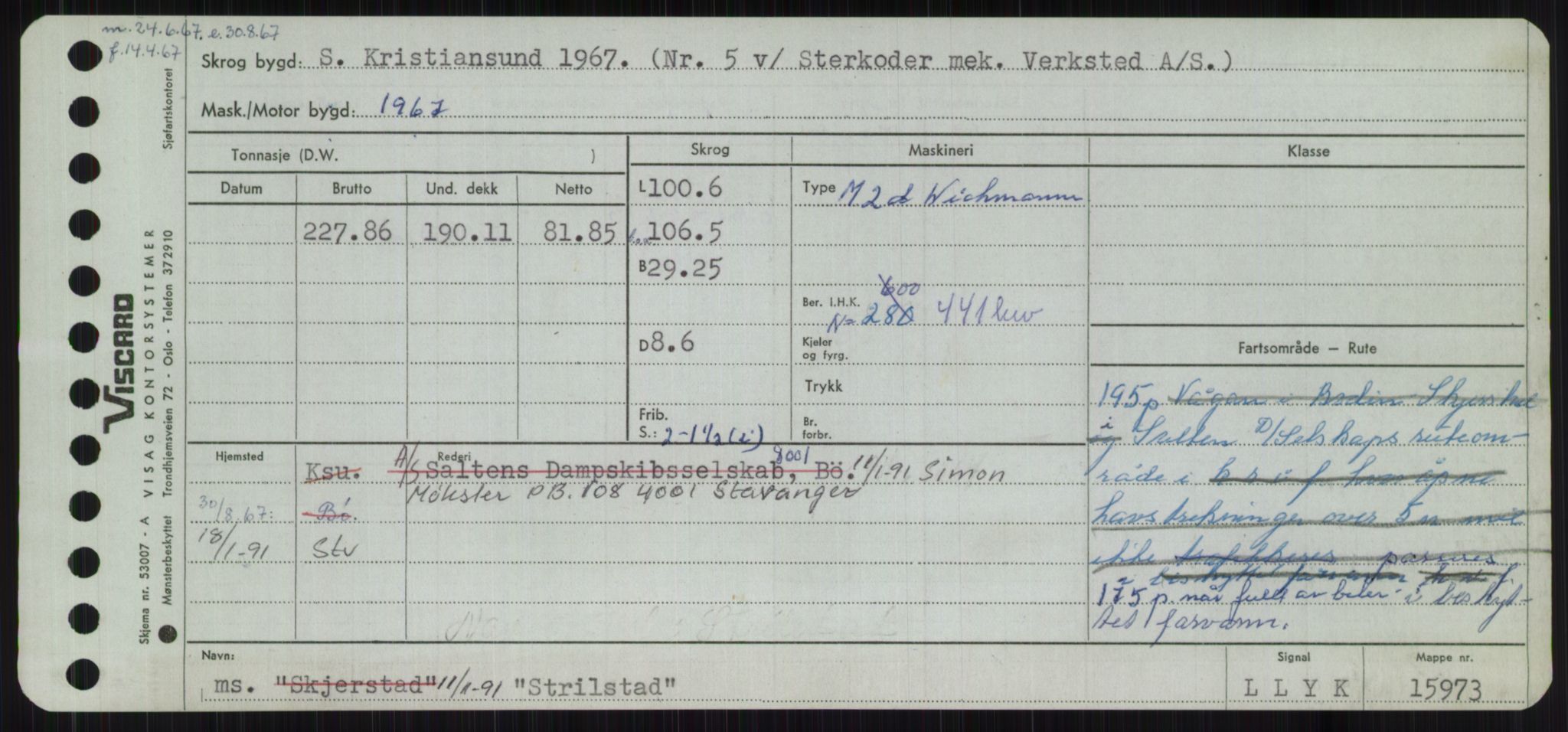 Sjøfartsdirektoratet med forløpere, Skipsmålingen, RA/S-1627/H/Ha/L0005/0002: Fartøy, S-Sven / Fartøy, Skjo-Sven, s. 663