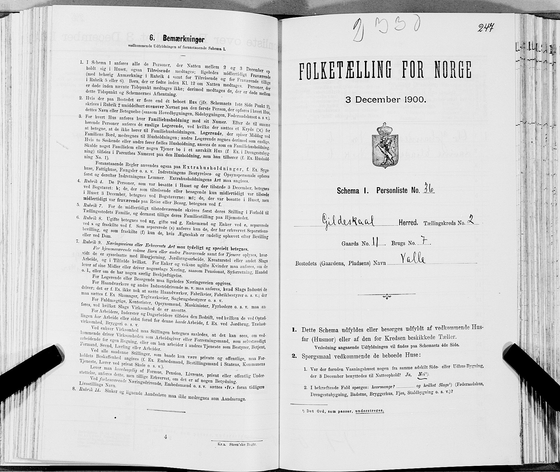 SAT, Folketelling 1900 for 1838 Gildeskål herred, 1900, s. 290