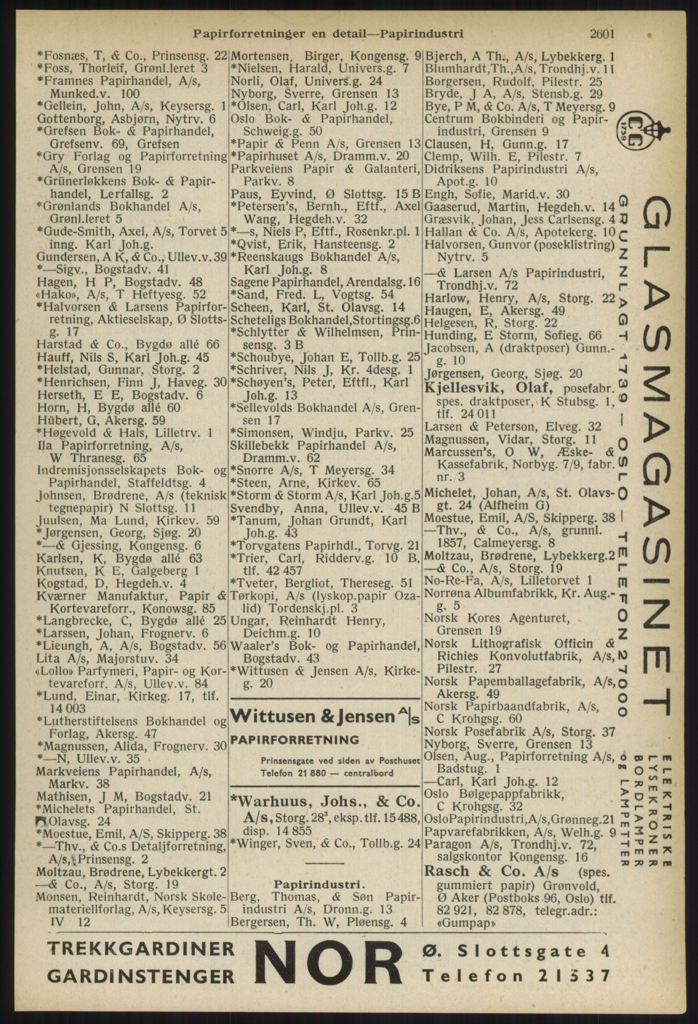 Kristiania/Oslo adressebok, PUBL/-, 1936, s. 2601