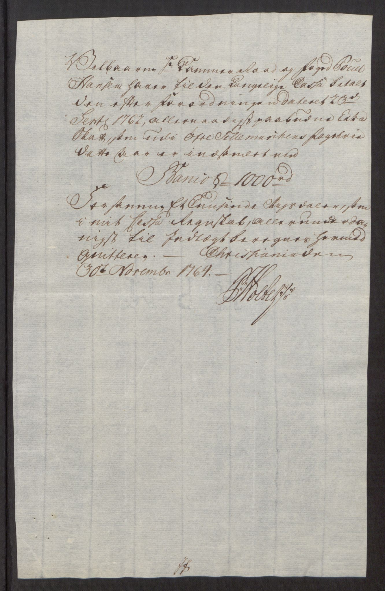 Rentekammeret inntil 1814, Reviderte regnskaper, Fogderegnskap, AV/RA-EA-4092/R38/L2293: Ekstraskatten Øvre Telemark, 1762-1770, s. 51